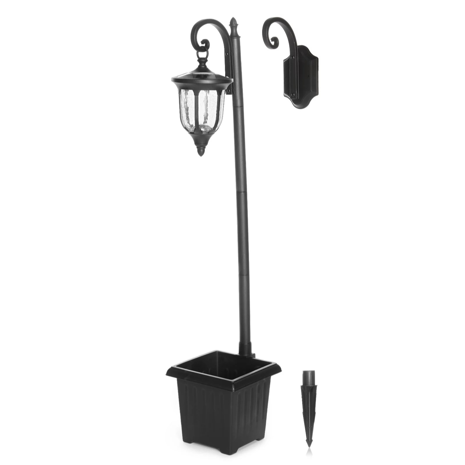 Luxform 4in1 Lamp Post & Planter QVC UK