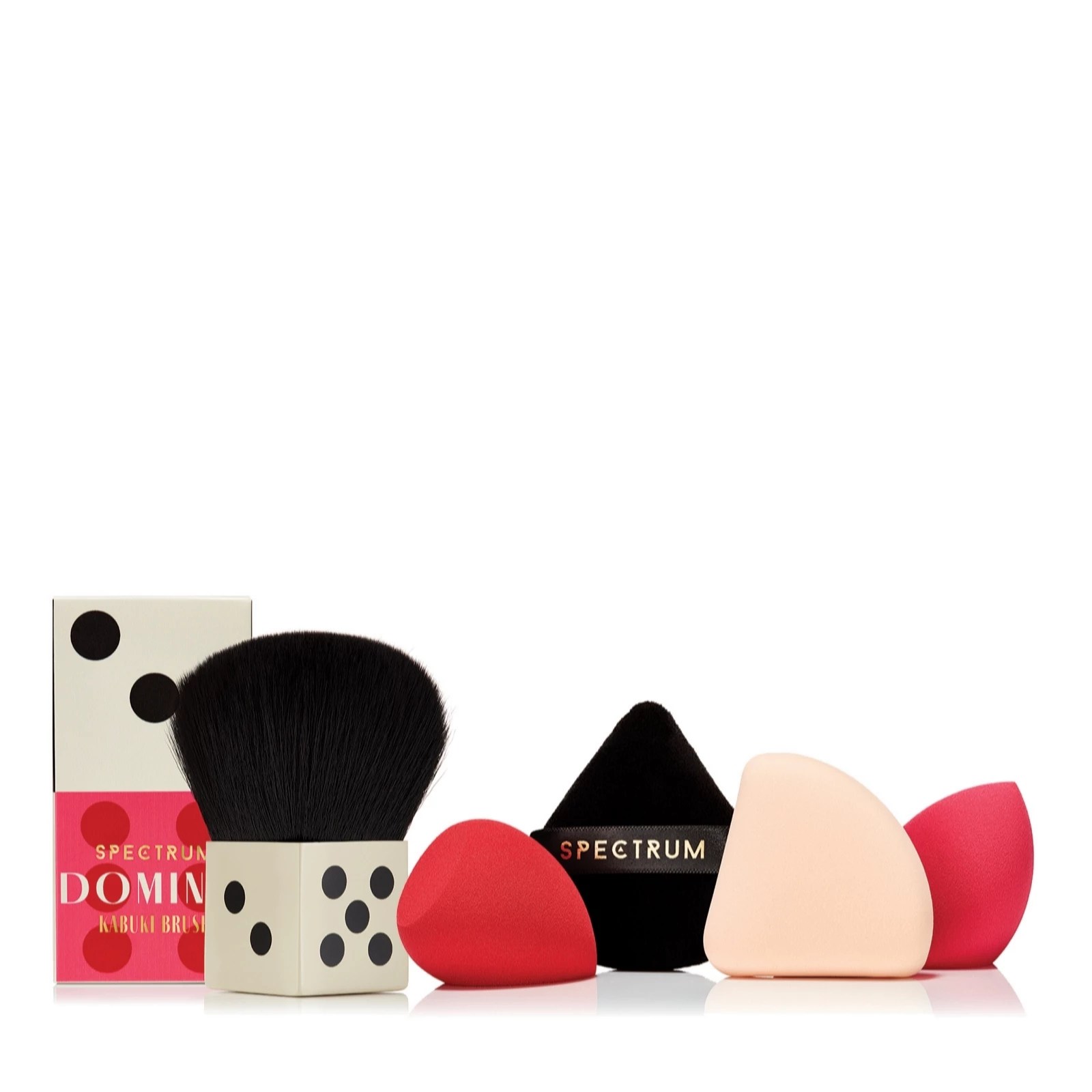 Spectrum Sponge Deck & Kabuki Brush Set QVC UK
