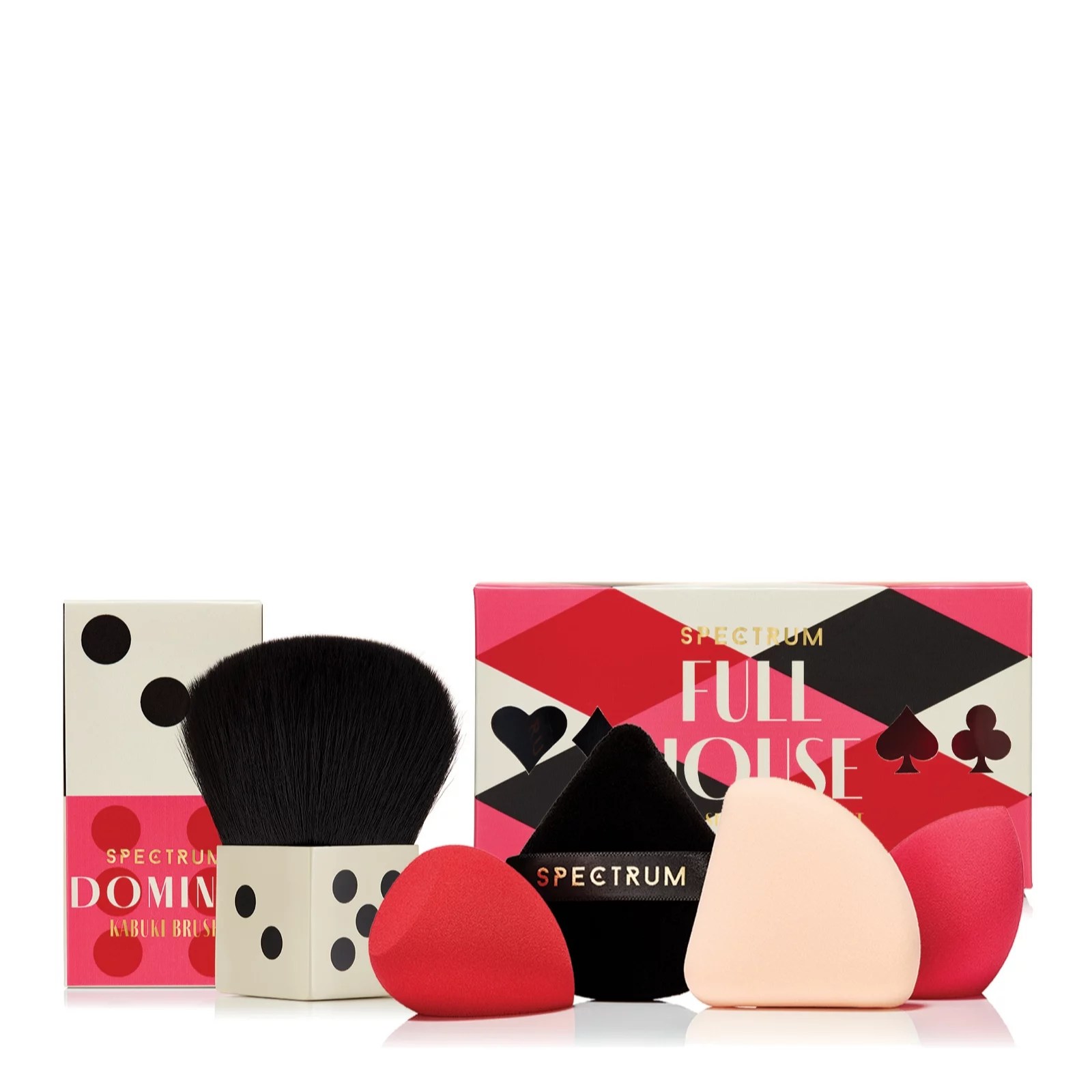Spectrum Sponge Deck & Kabuki Brush Set QVC UK