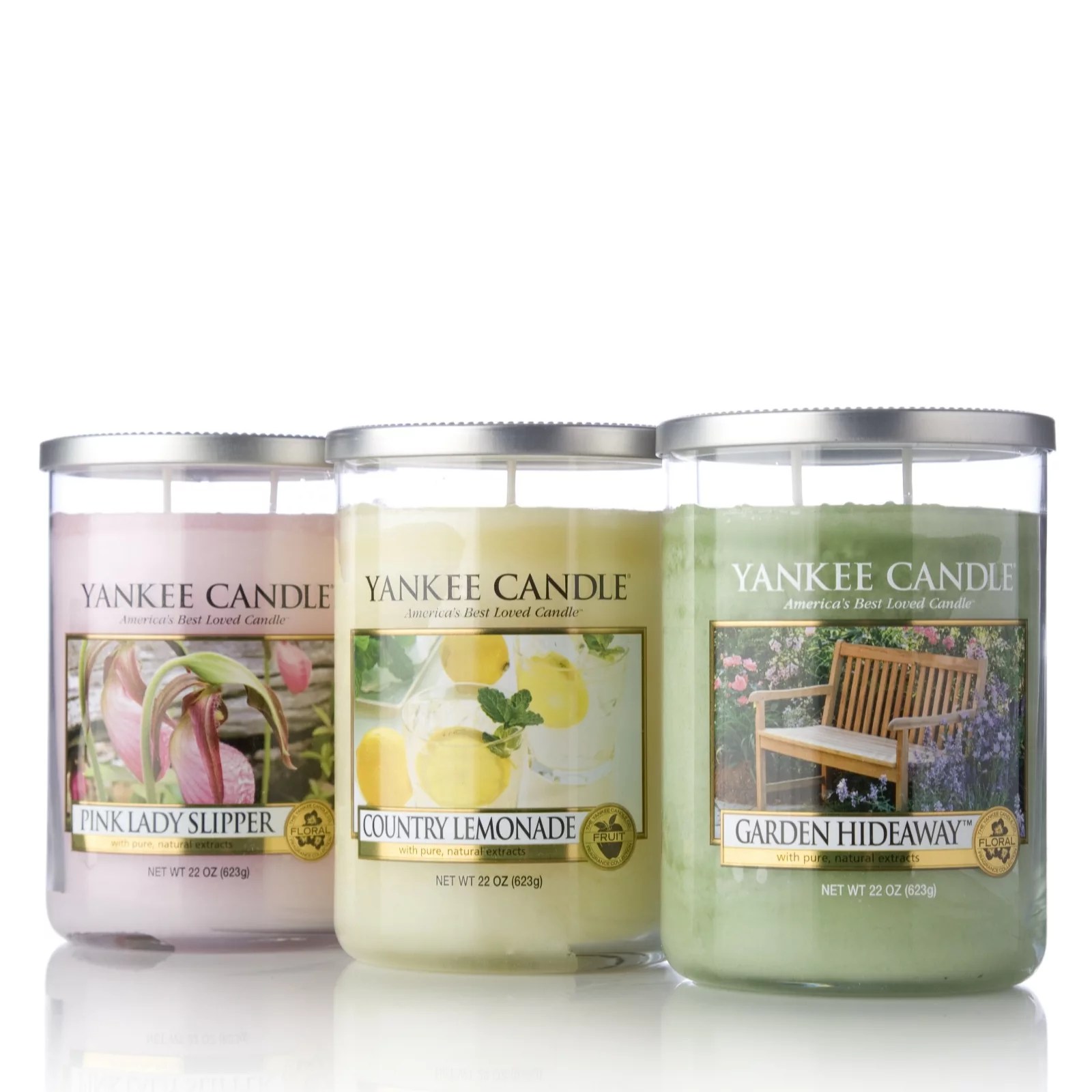 Yankee Candle Set of 3 Spring Days Large Twin Wick Tumbler Candles QVC UK