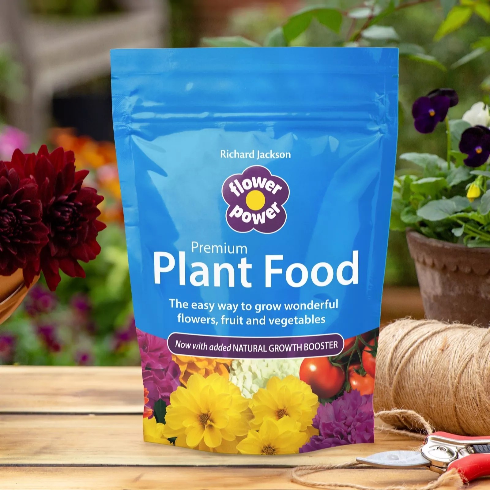 Richard Jackson Flower Power Premium Plant Food 1kg QVC UK