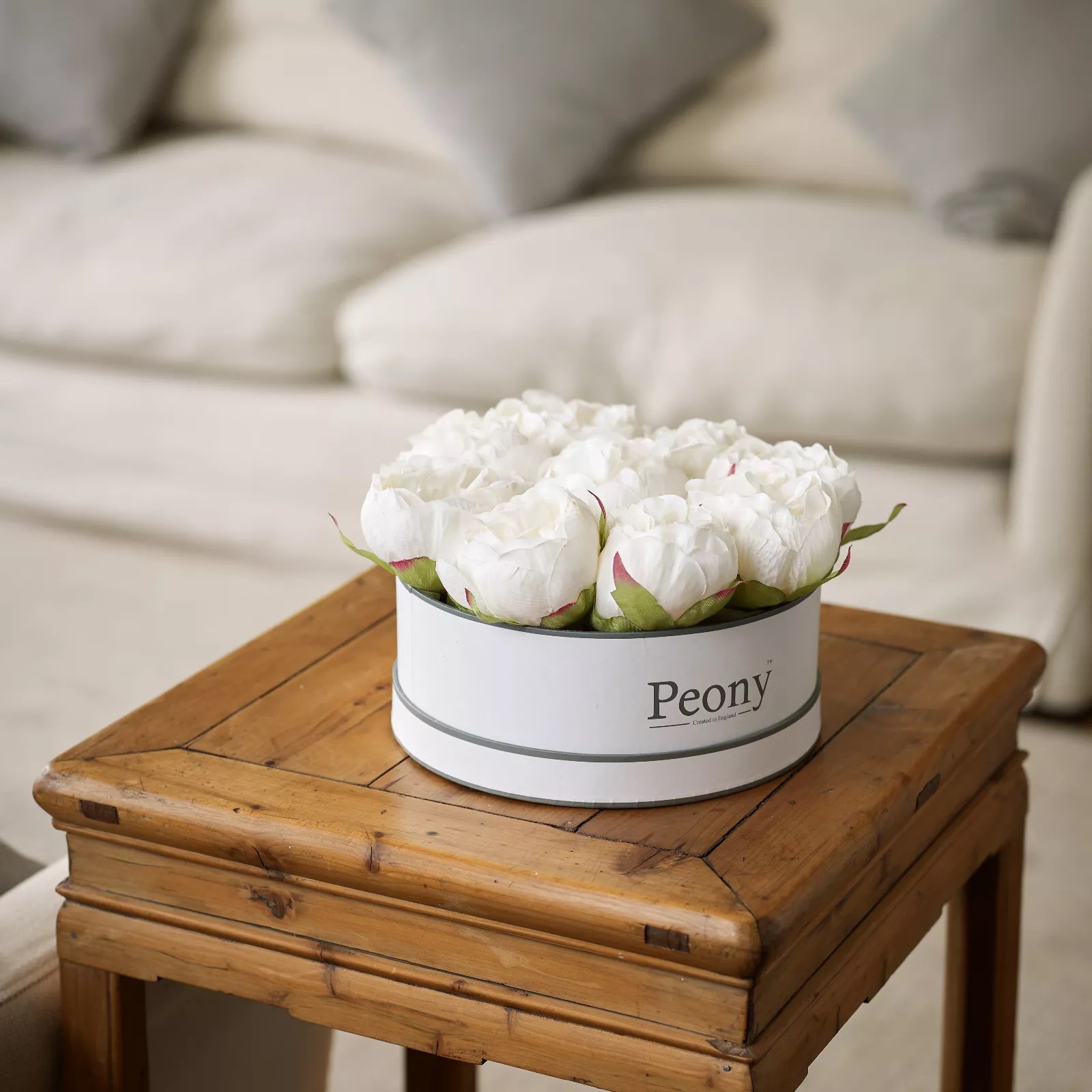 Peony Hatbox with Peonies QVC UK