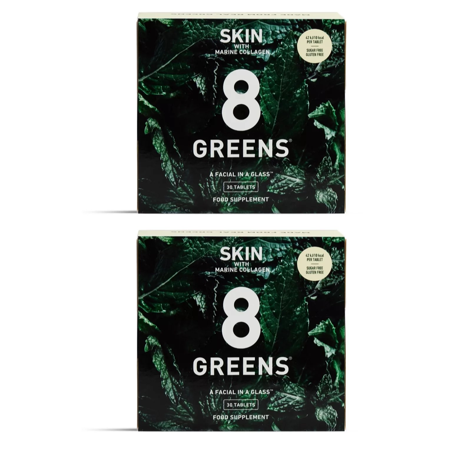 8 Greens Skin Effervescent Drink Tablets with Marine Collagen 60 Day