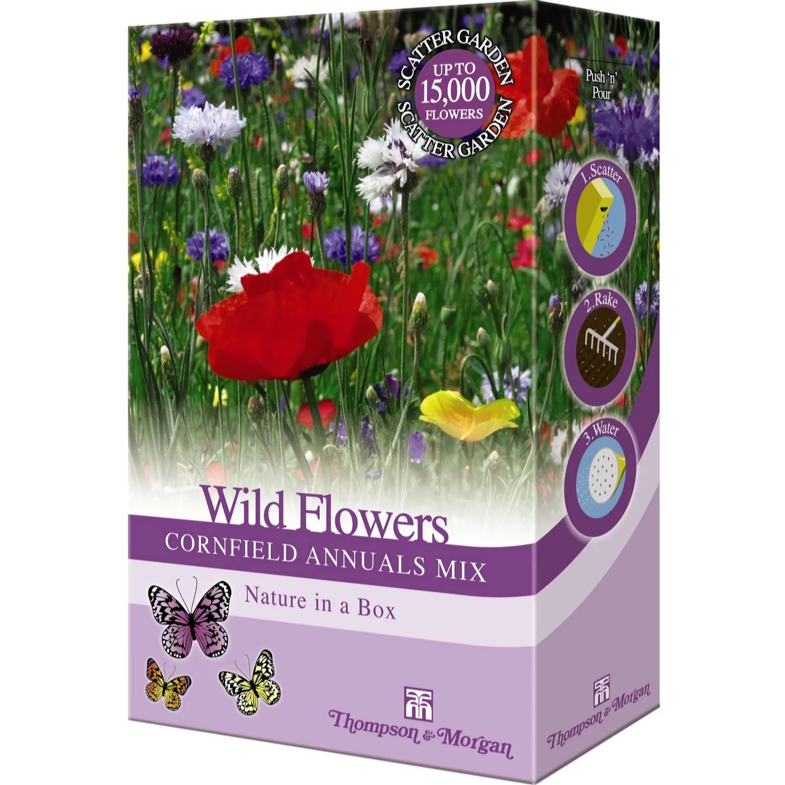 Scatter Pack Wild Flowers Cornfield Annuals Mix QVC UK