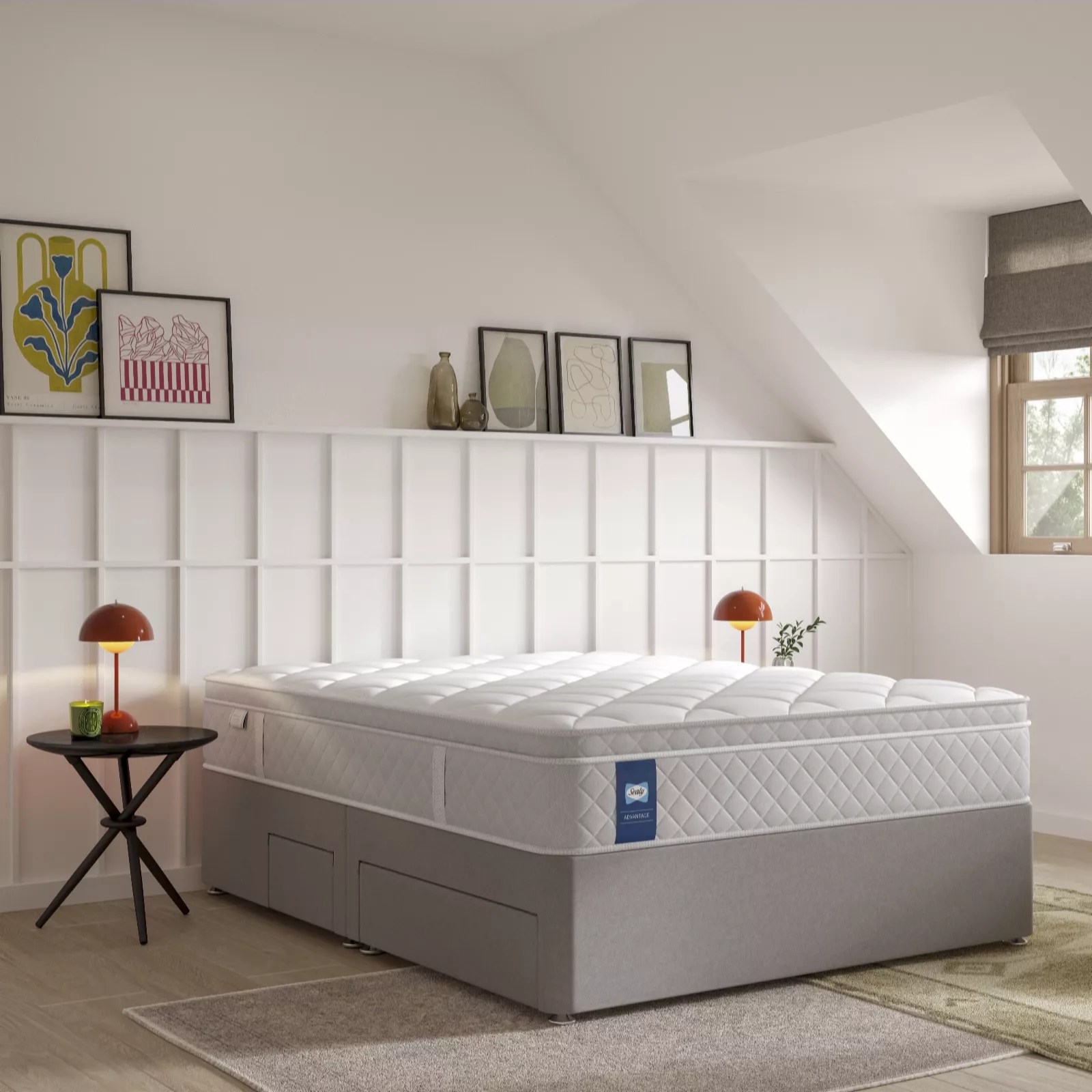 Sealy Advantage Gel Memory Supreme Pillowtop Mattress QVC UK