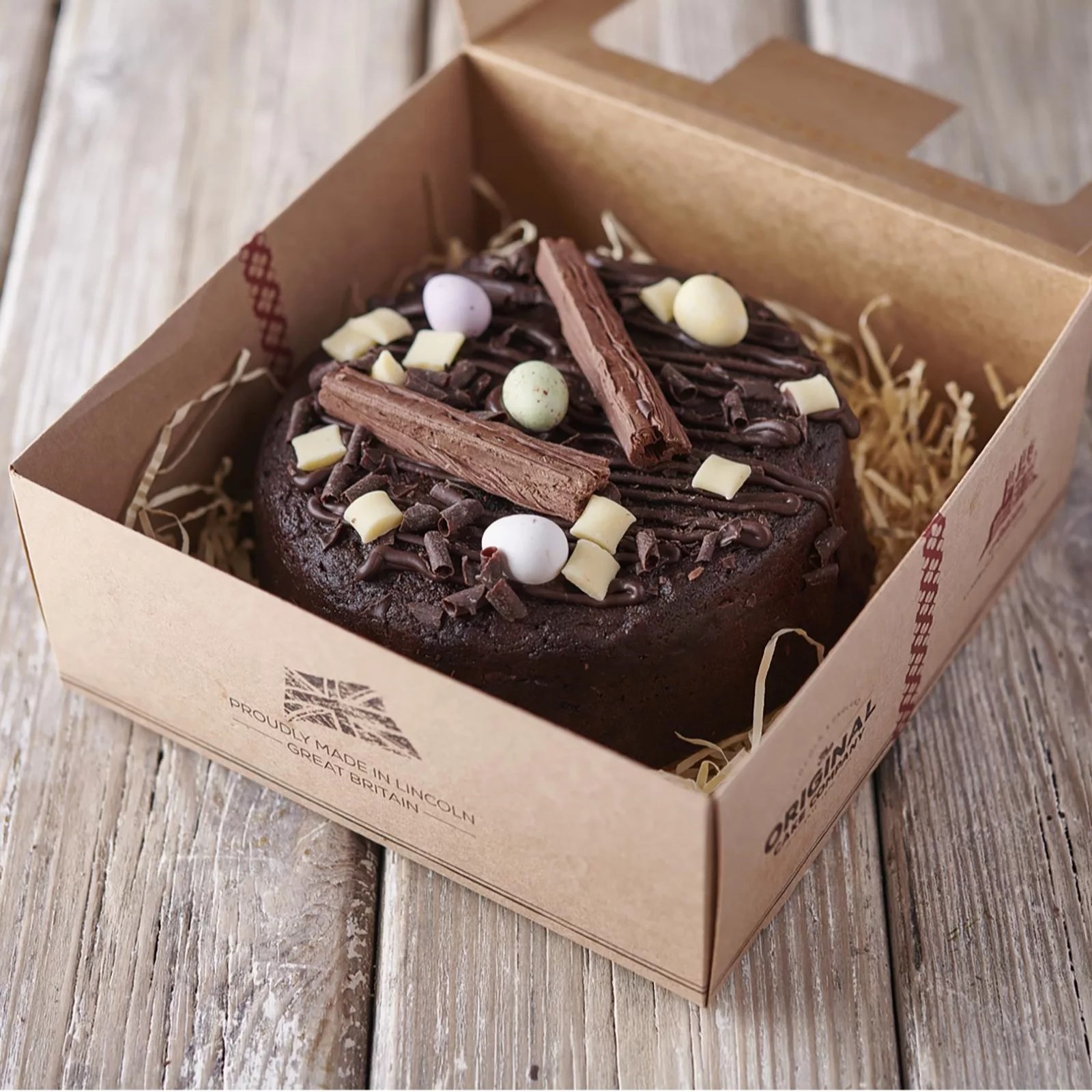 The Original Cake Company Large Round Hand Decorated Spring Cake QVC UK