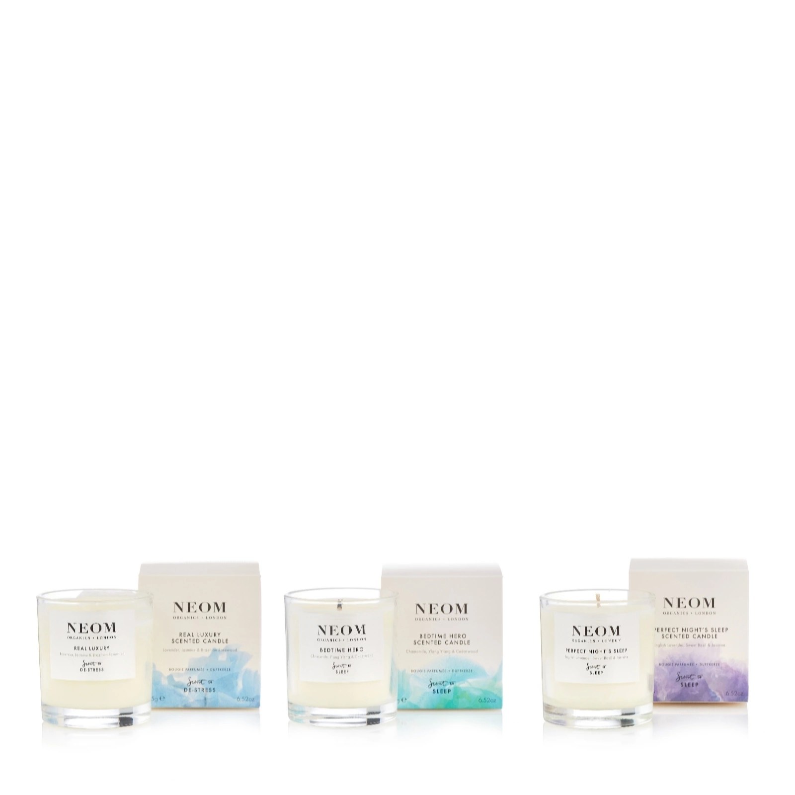 Outlet Neom 3 Piece Luxury Candle Collection QVC UK