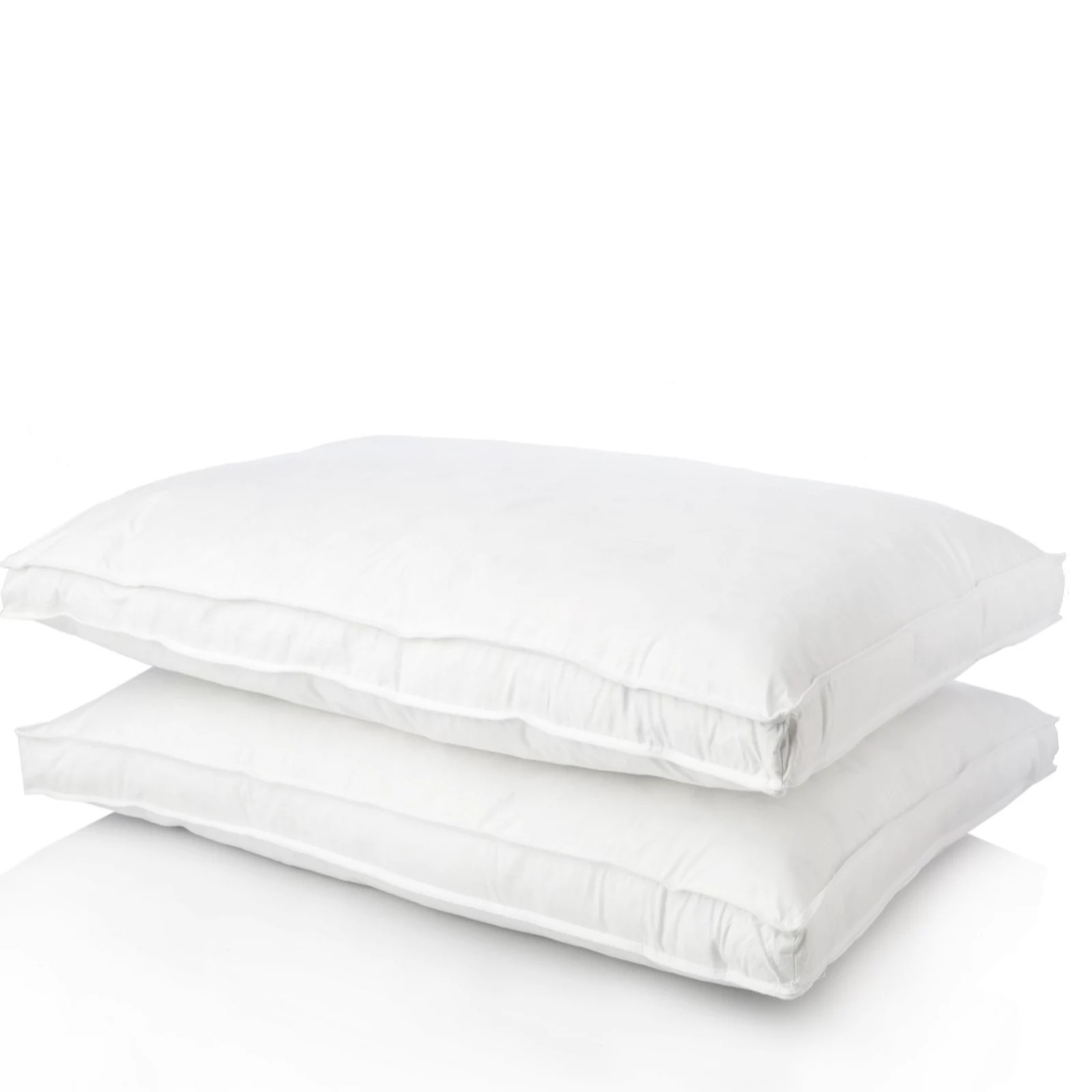 Northern Nights Set of 2 Eurofeather Pillows with 5cm Gusset QVC UK