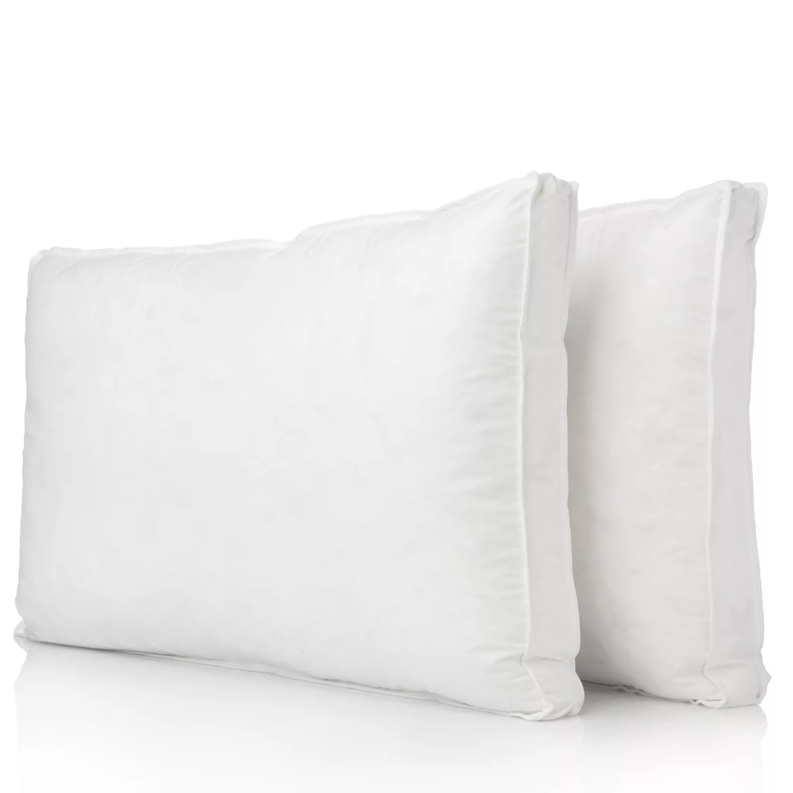 Northern Nights Set of 2 Eurofeather Pillows with 5cm Gusset QVC UK