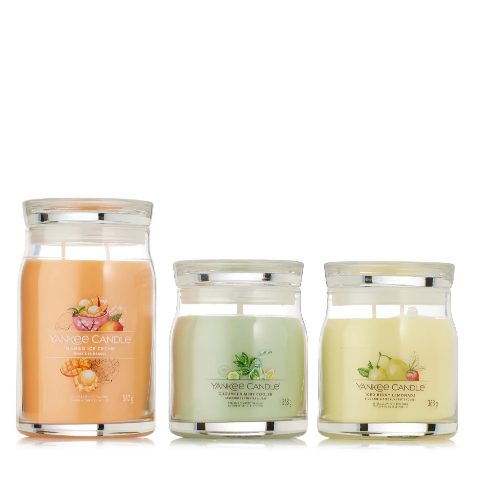 Yankee Candle Set of 3 New Season Fragrances QVC UK