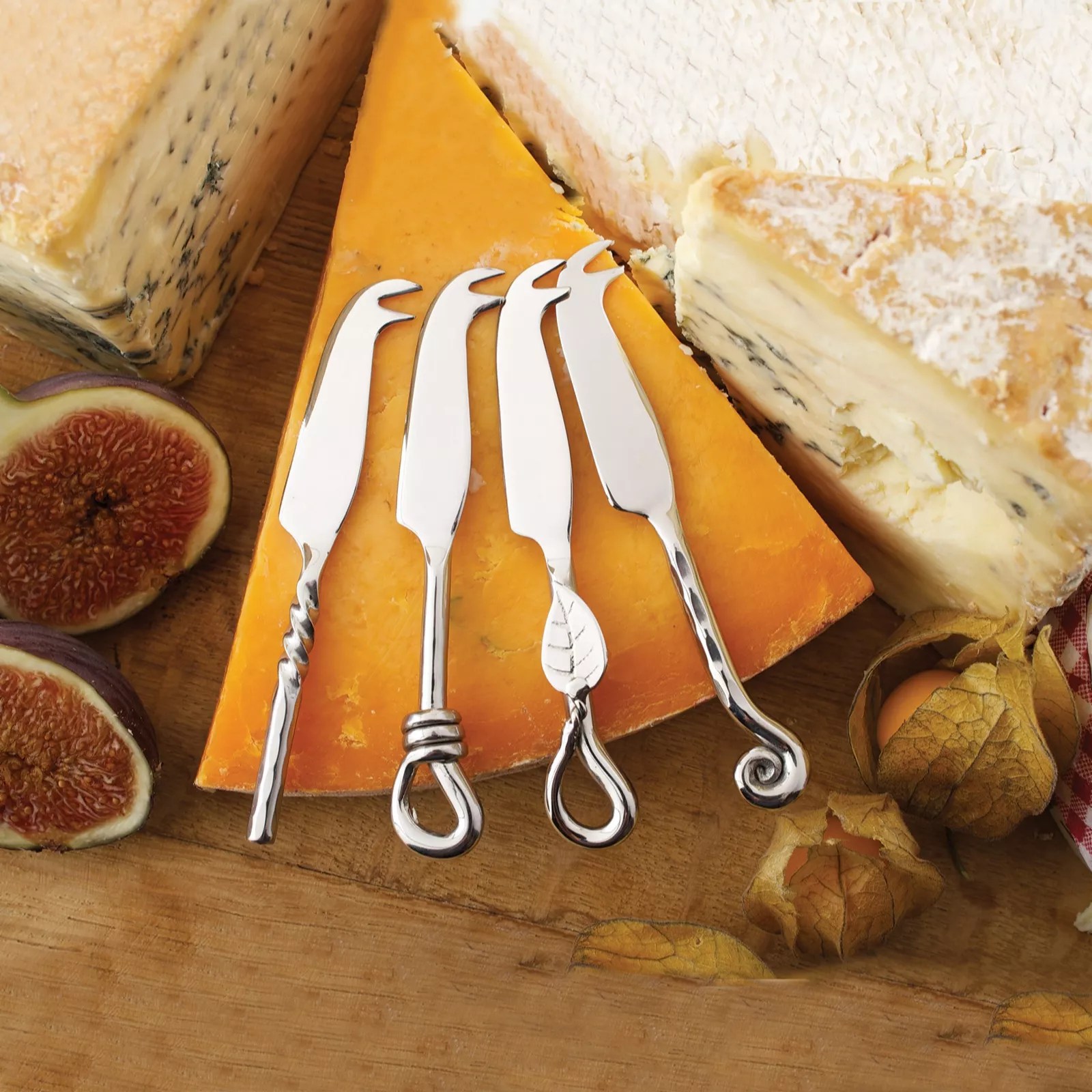 Culinary Concepts Set of 4 Mini Coastal Cheese Knives QVC UK