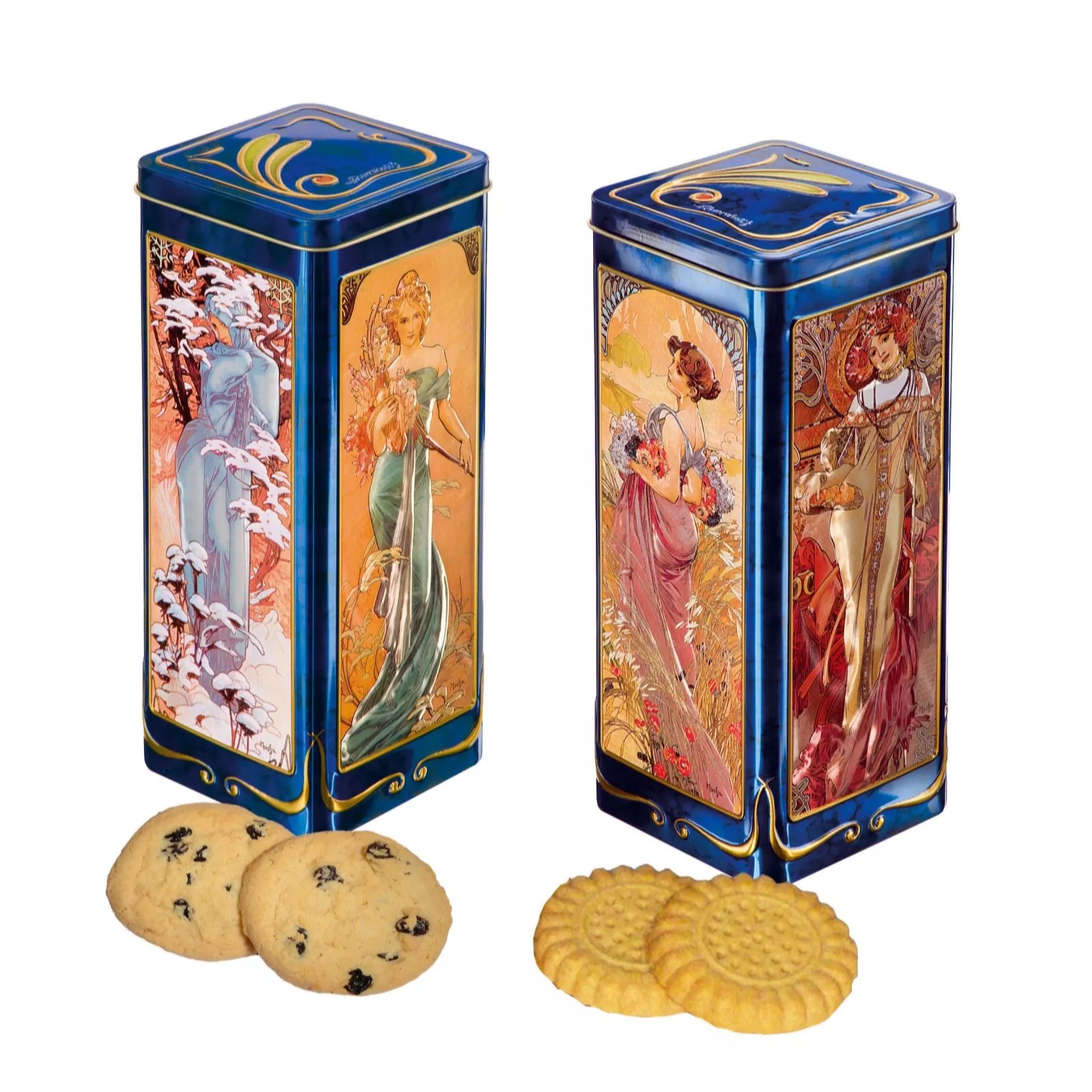 Churchill's Set of 2 Biscuits in Four Seasons Tins QVC UK