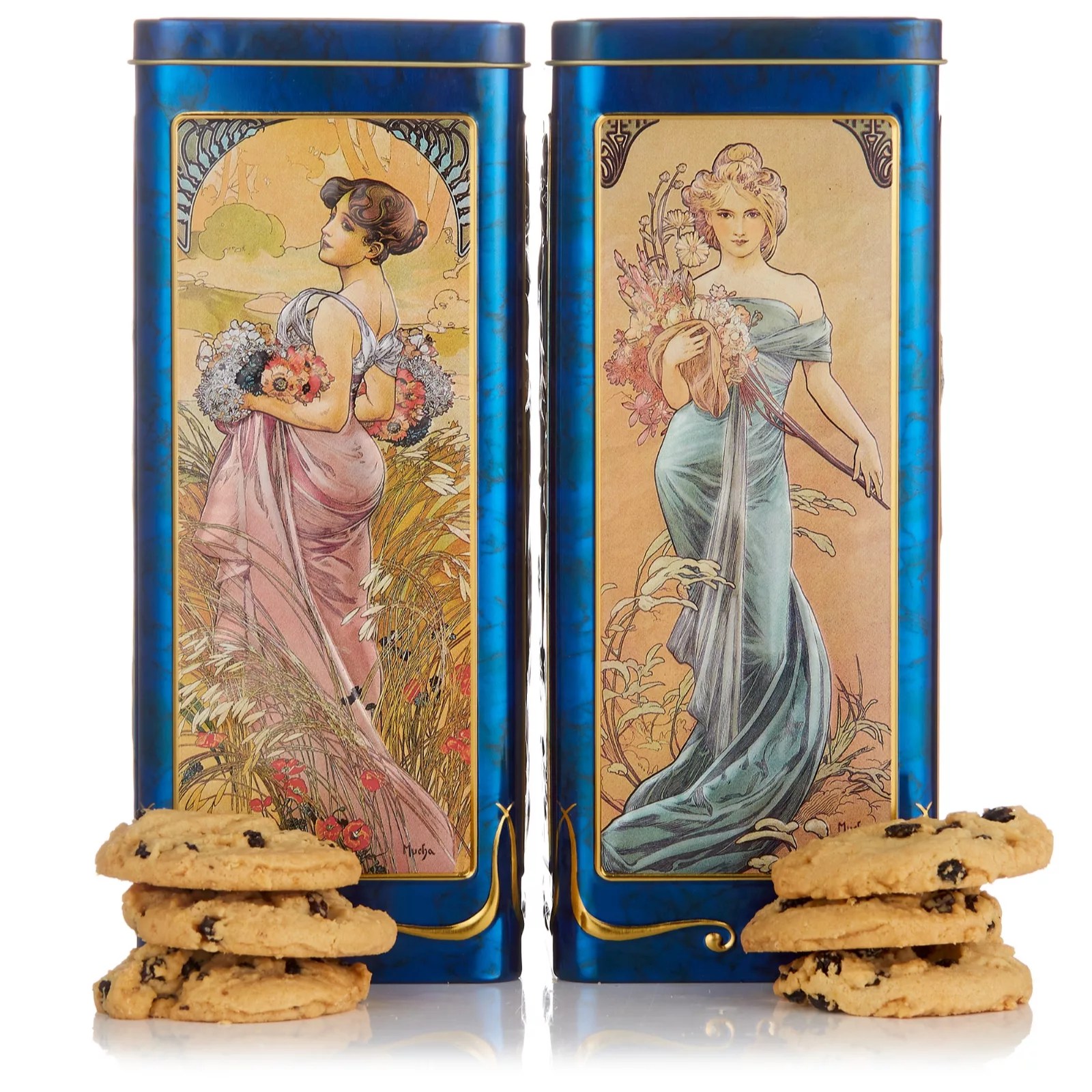 Churchill's Set of 2 Biscuits in Four Seasons Tins QVC UK