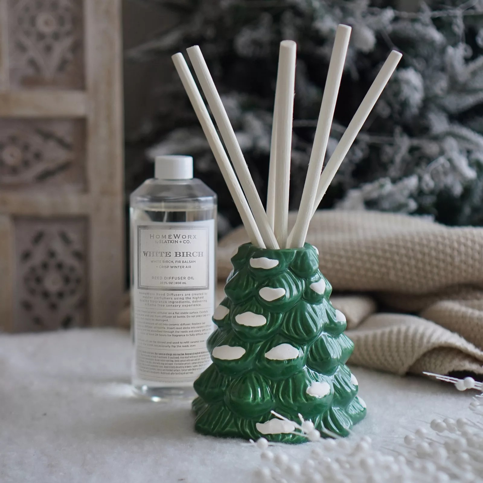 HomeWorx by Slatkin & Co. Luxe Novelty Reed Sticks QVC UK