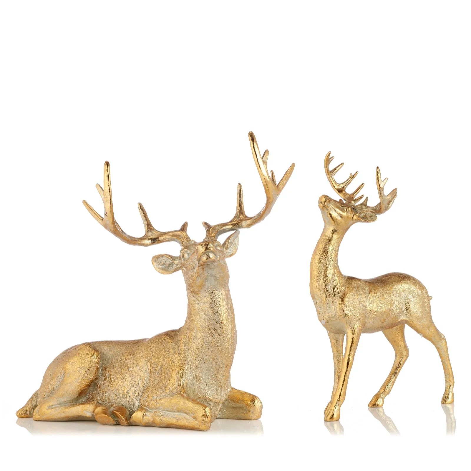 Alison Cork Set of 2 Stags QVC UK
