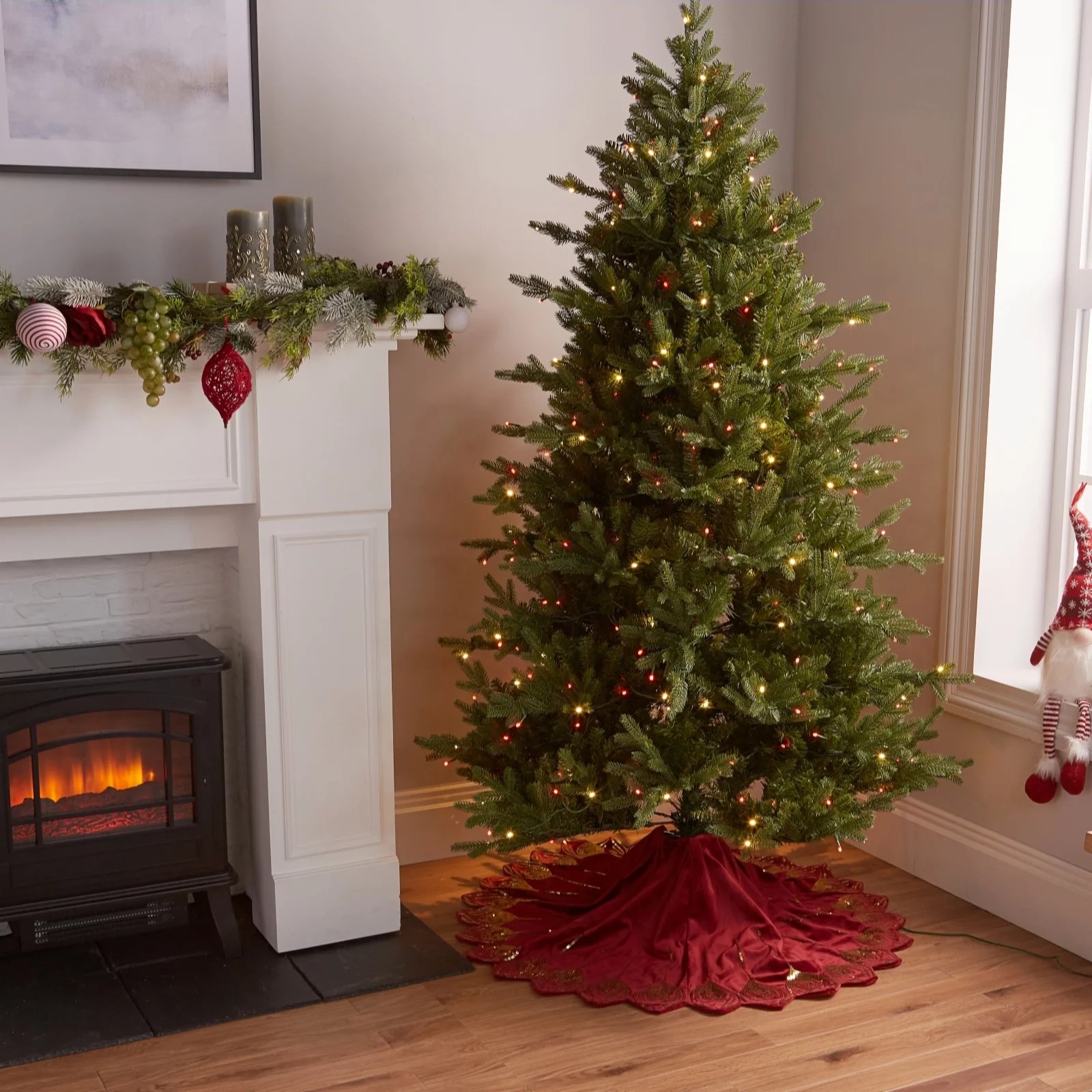 Outlet Alison Cork Velvet Sequin Tree Skirt QVC UK