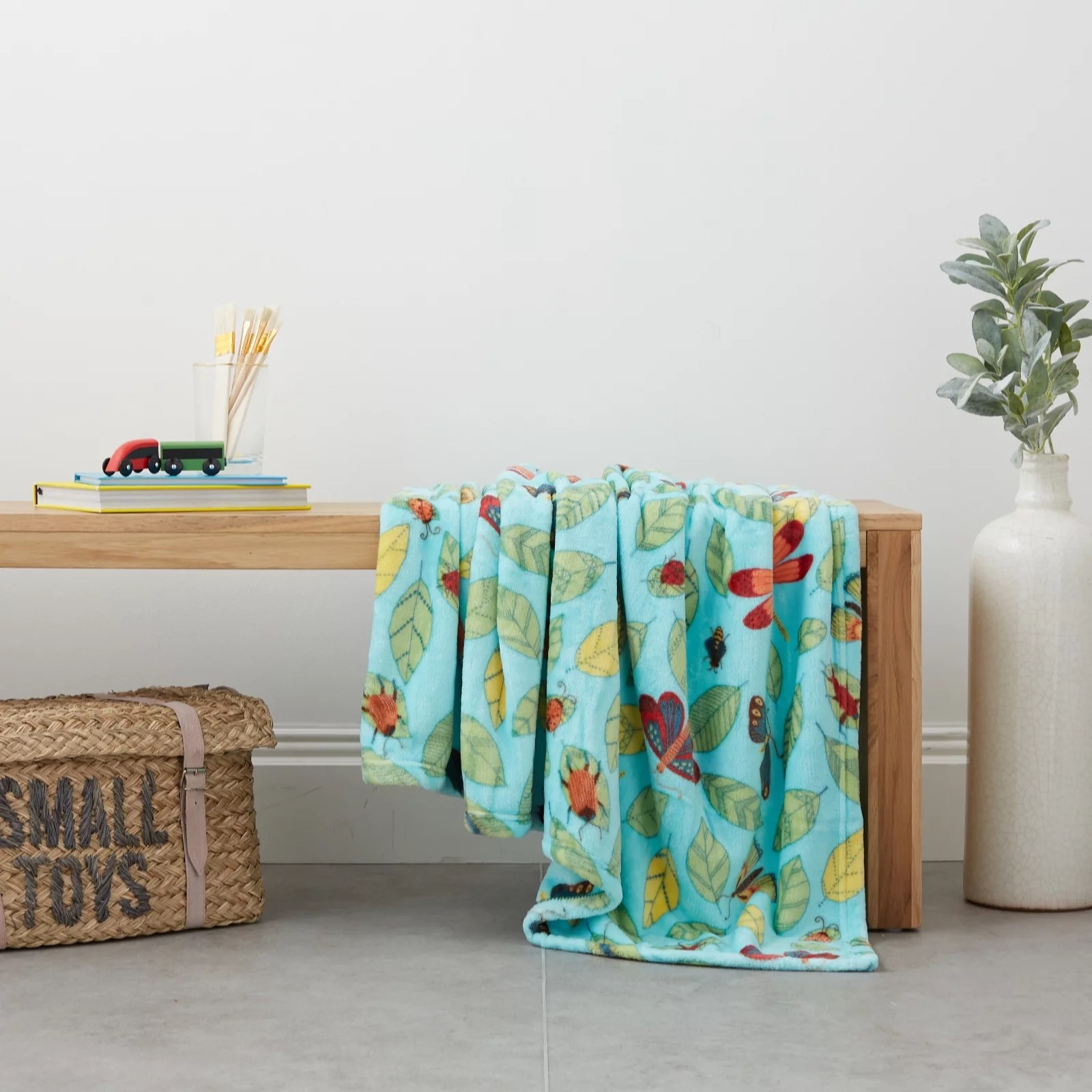 Cozee Kids Plush Printed Throw QVC UK