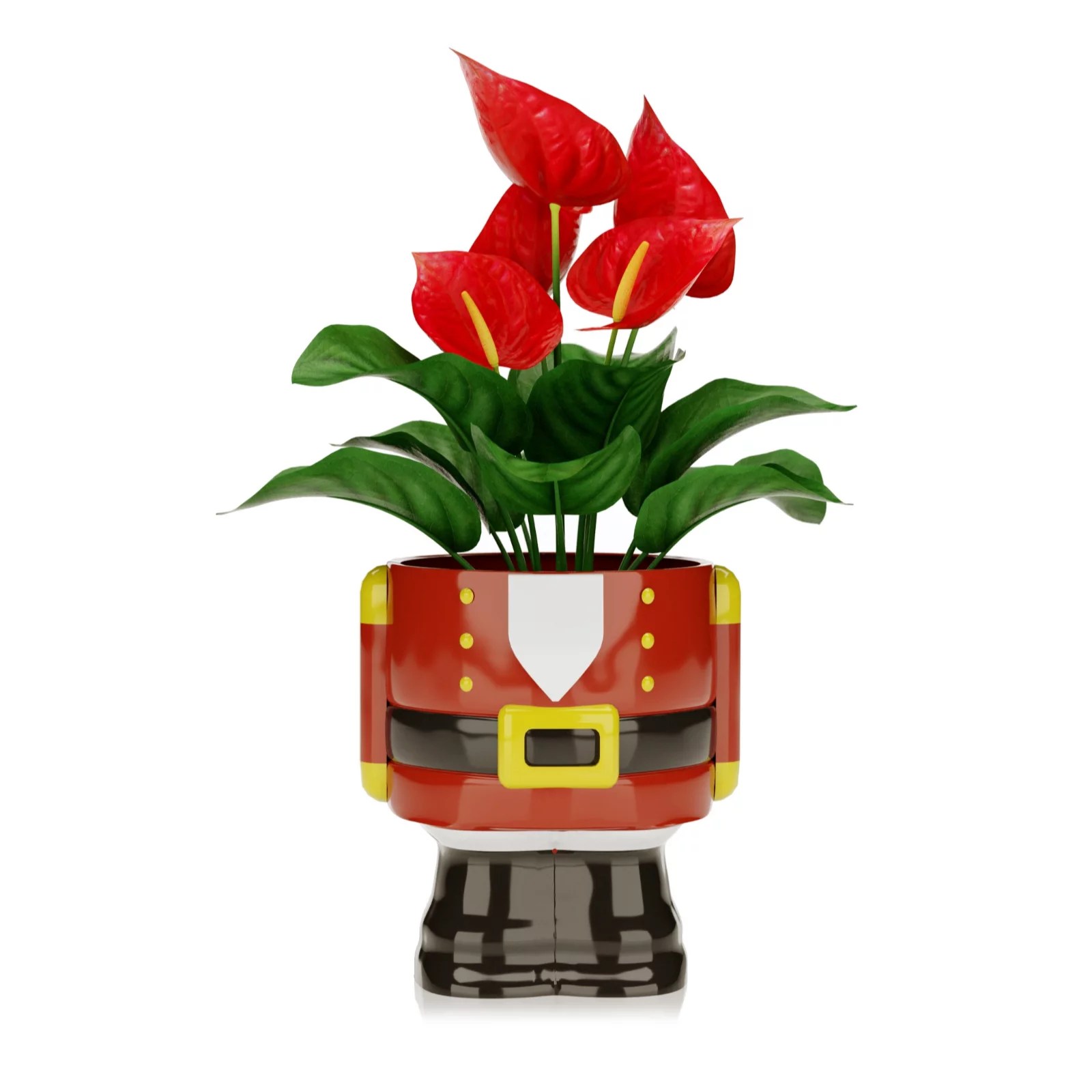 Santa Express Set of 2 Novelty Plant Pots QVC UK