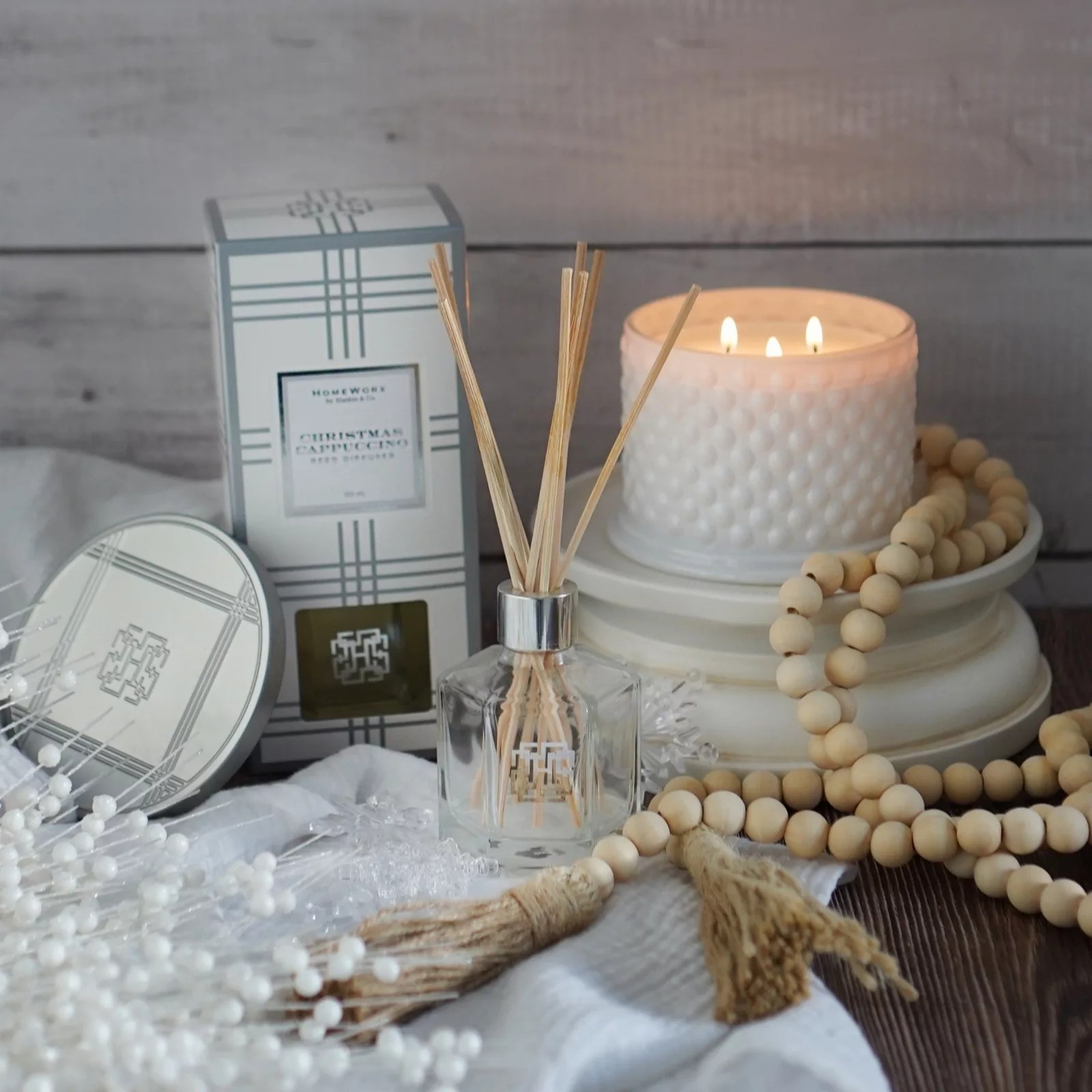 Outlet Homeworx by Harry Slatkin & Co. Candle & Reed Diffuser Set QVC UK