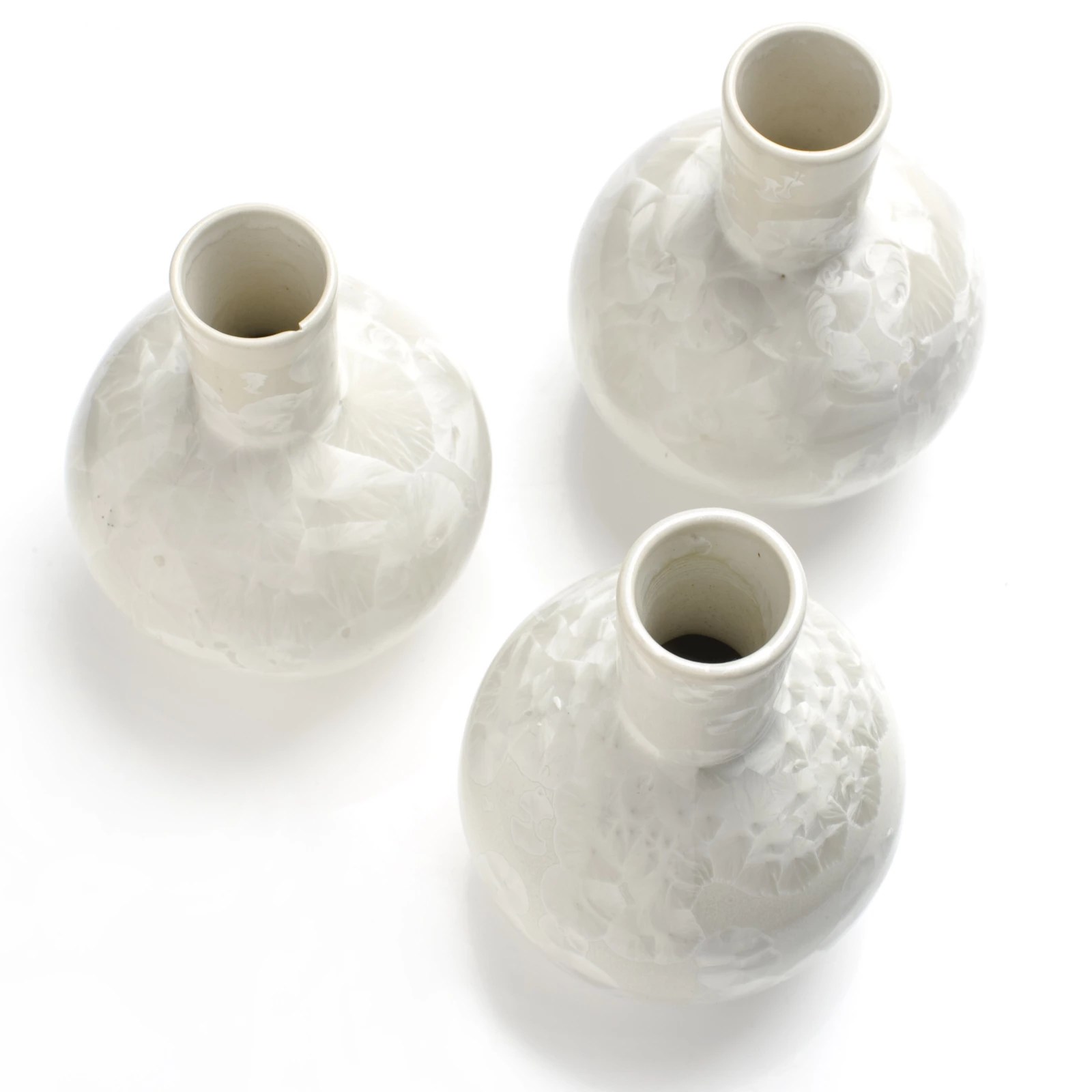 Kelly Hoppen Set of 3 Mother of Pearl Vases QVC UK