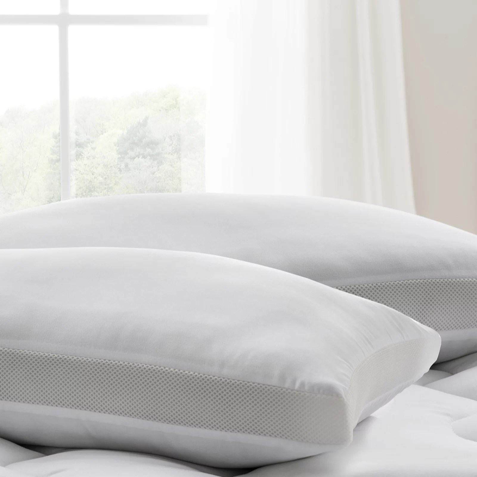 Silentnight Airmax Anti Allergen Set of 2 Medium Soft Pillows QVC UK
