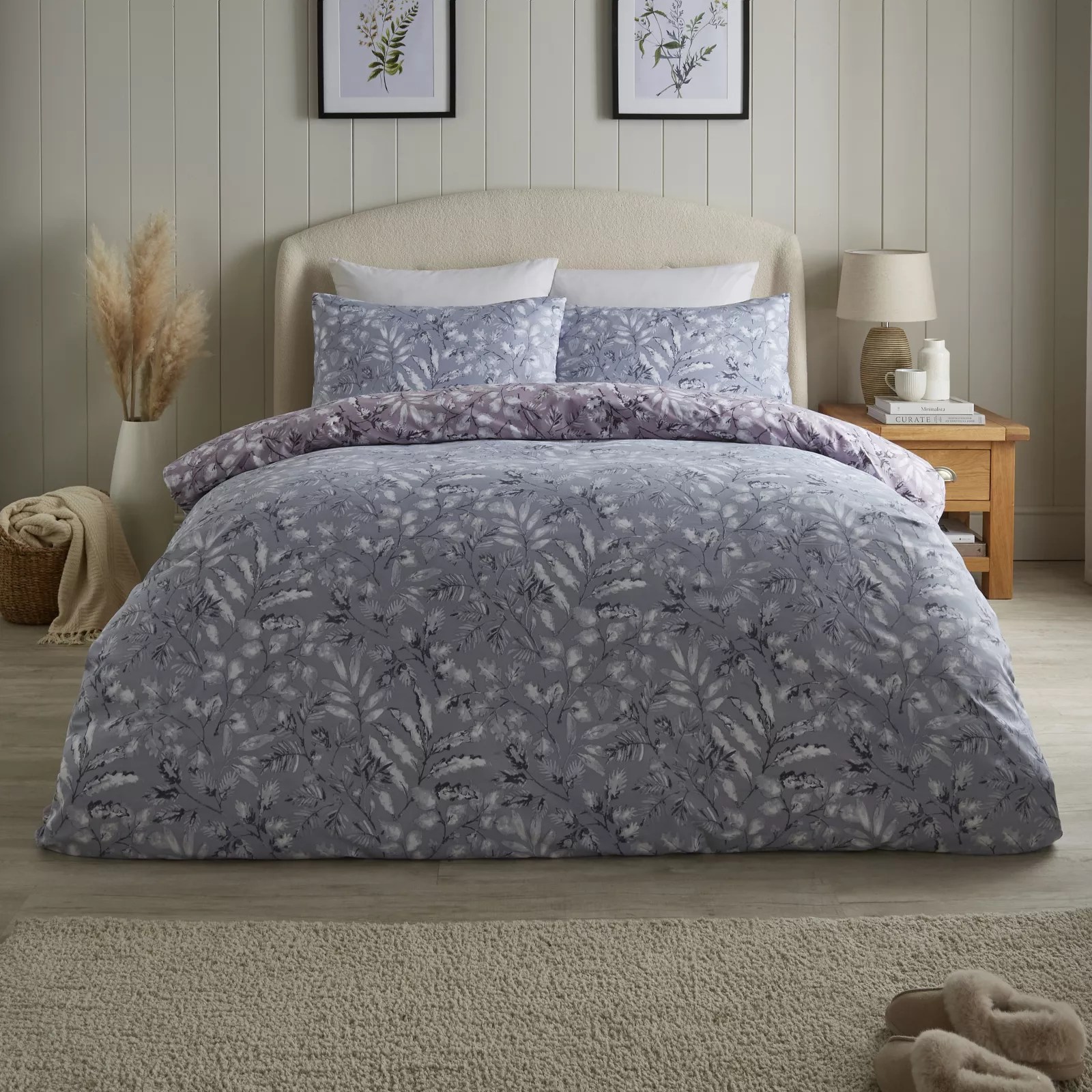 Silentnight Set of 2 Reversible 3 Piece Duvet Sets QVC UK