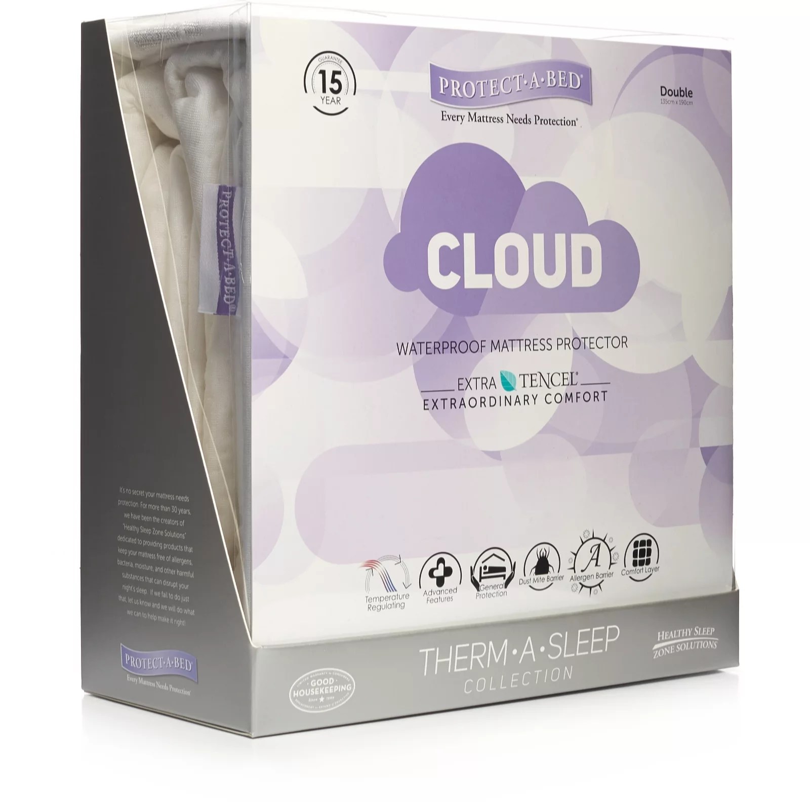 ProtectABed Water Resistant Mattress Protector with Tencel blend QVC UK