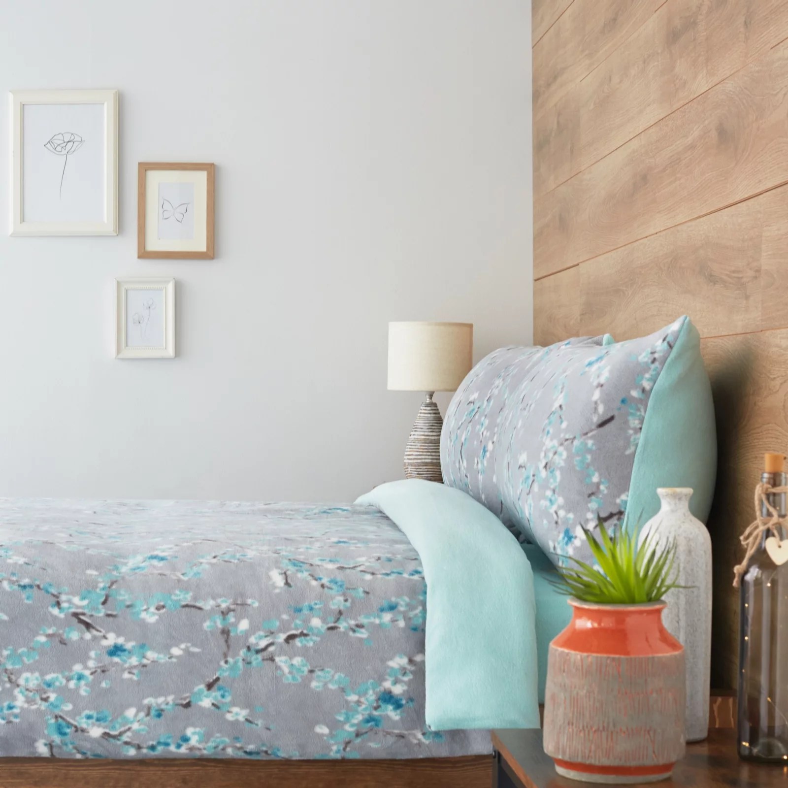 Cozee Home Sakura Fleece 4 Piece Duvet Set QVC UK