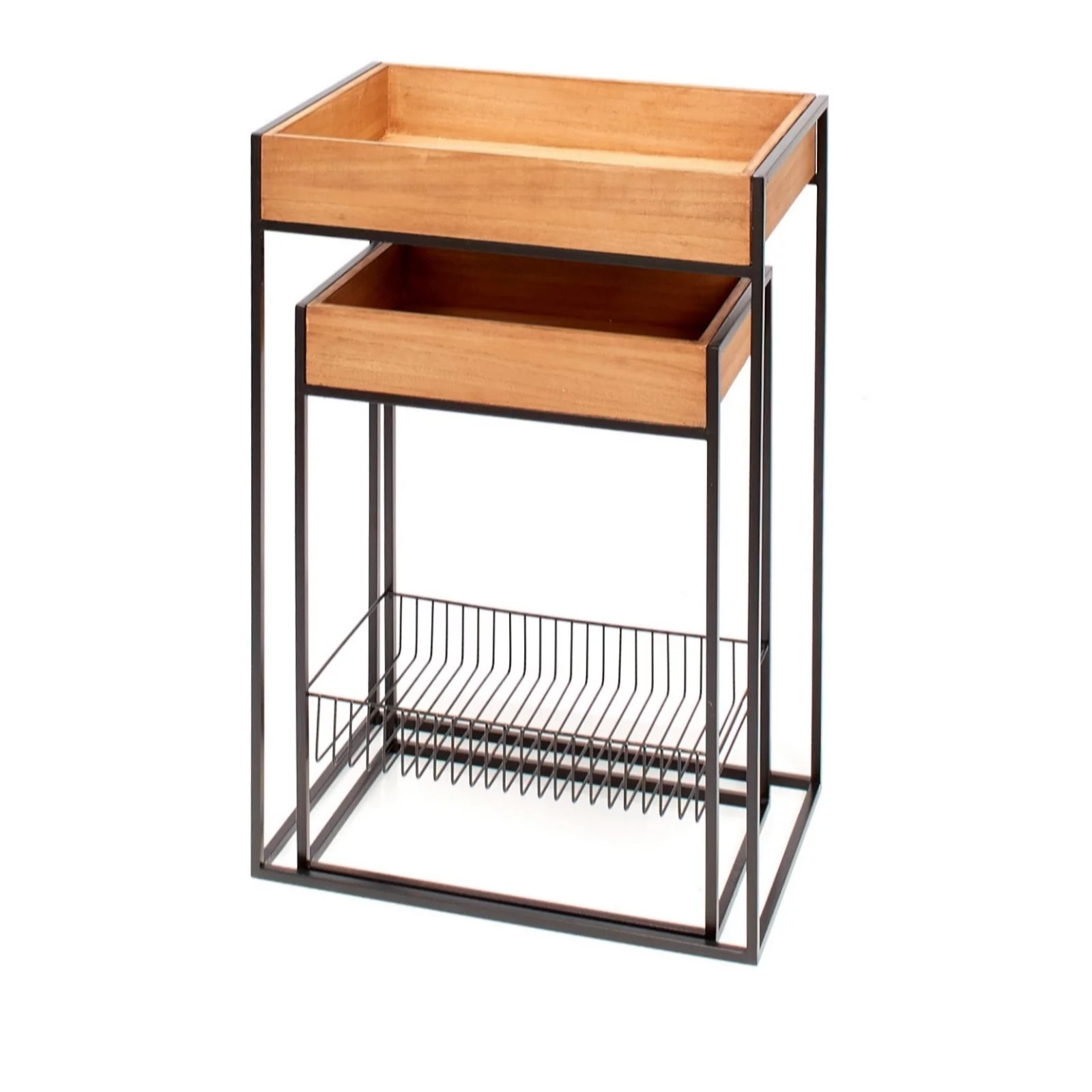 Outlet My Home Stories Nesting Side Tables with Storage QVC UK