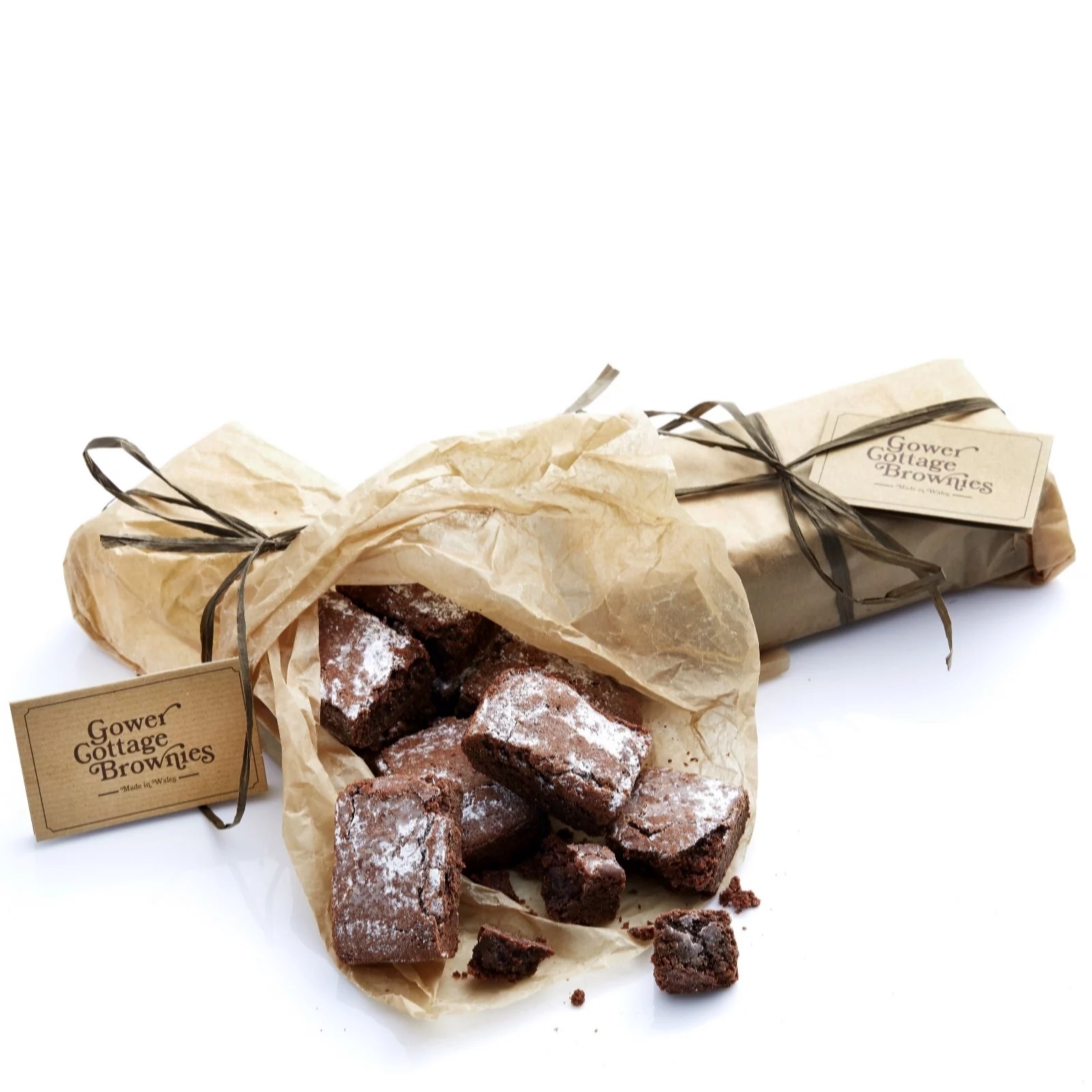Gower Cottage Brownies Double Pack 24 Handmade Chocolate Brownies QVC UK