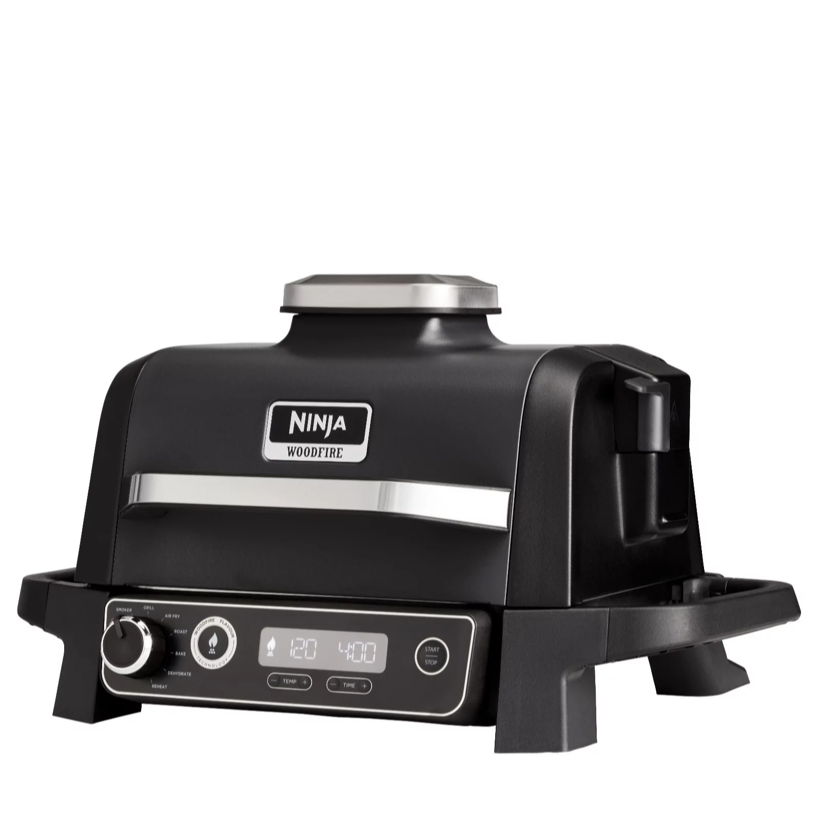 Outlet Ninja Woodfire Electric BBQ Grill & Smoker with Air Fry QVC UK