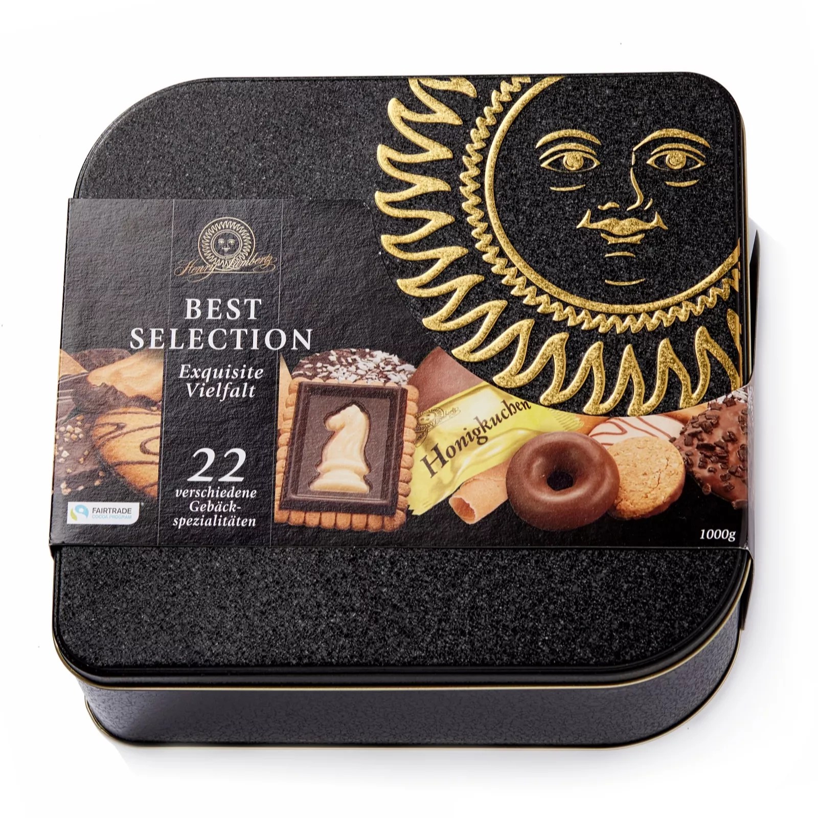 Lambertz 1kg Best Selection Sharing Biscuits in Decorative Tin QVC UK