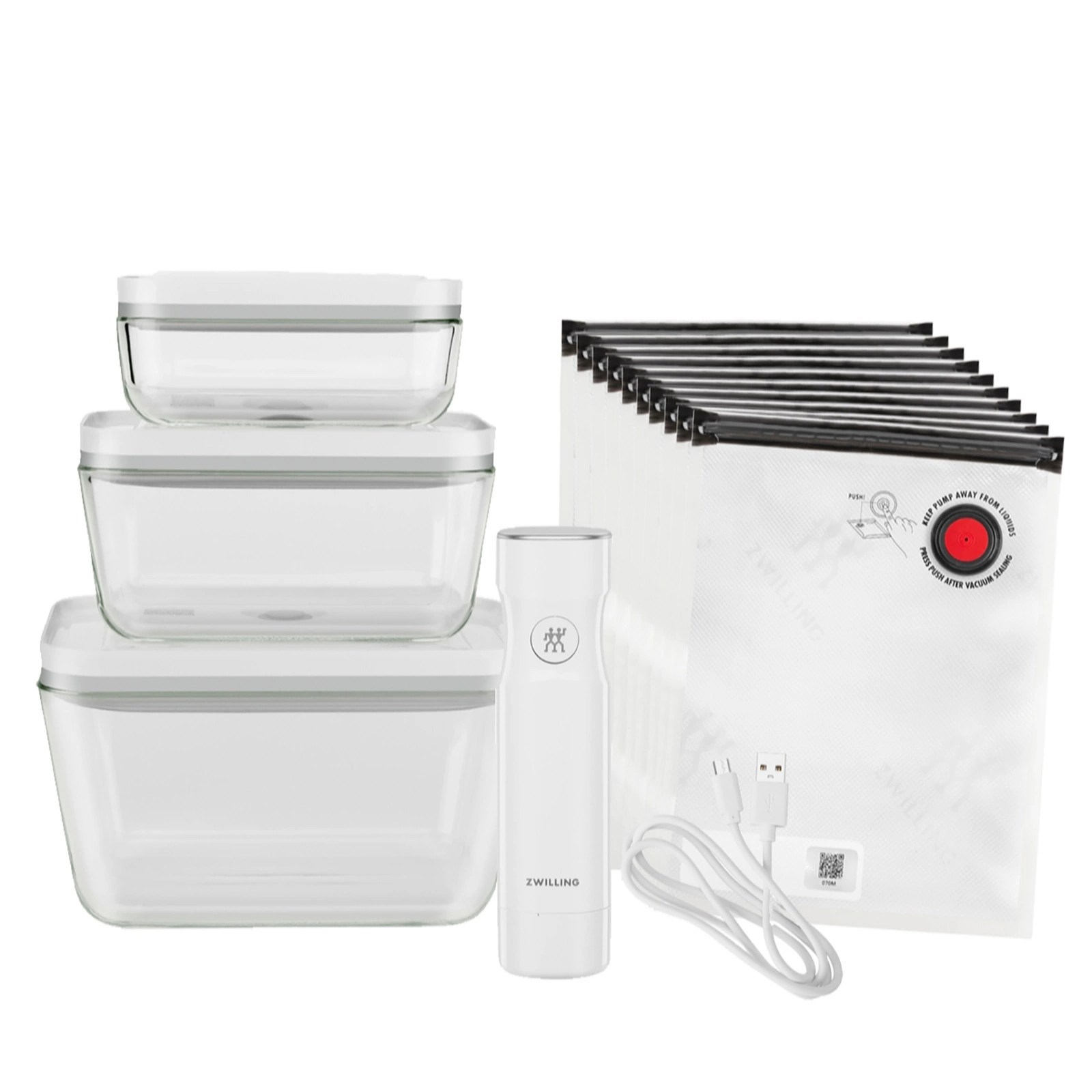 Zwilling Fresh & Save 14 Piece Vacuum Food Storage System QVC UK