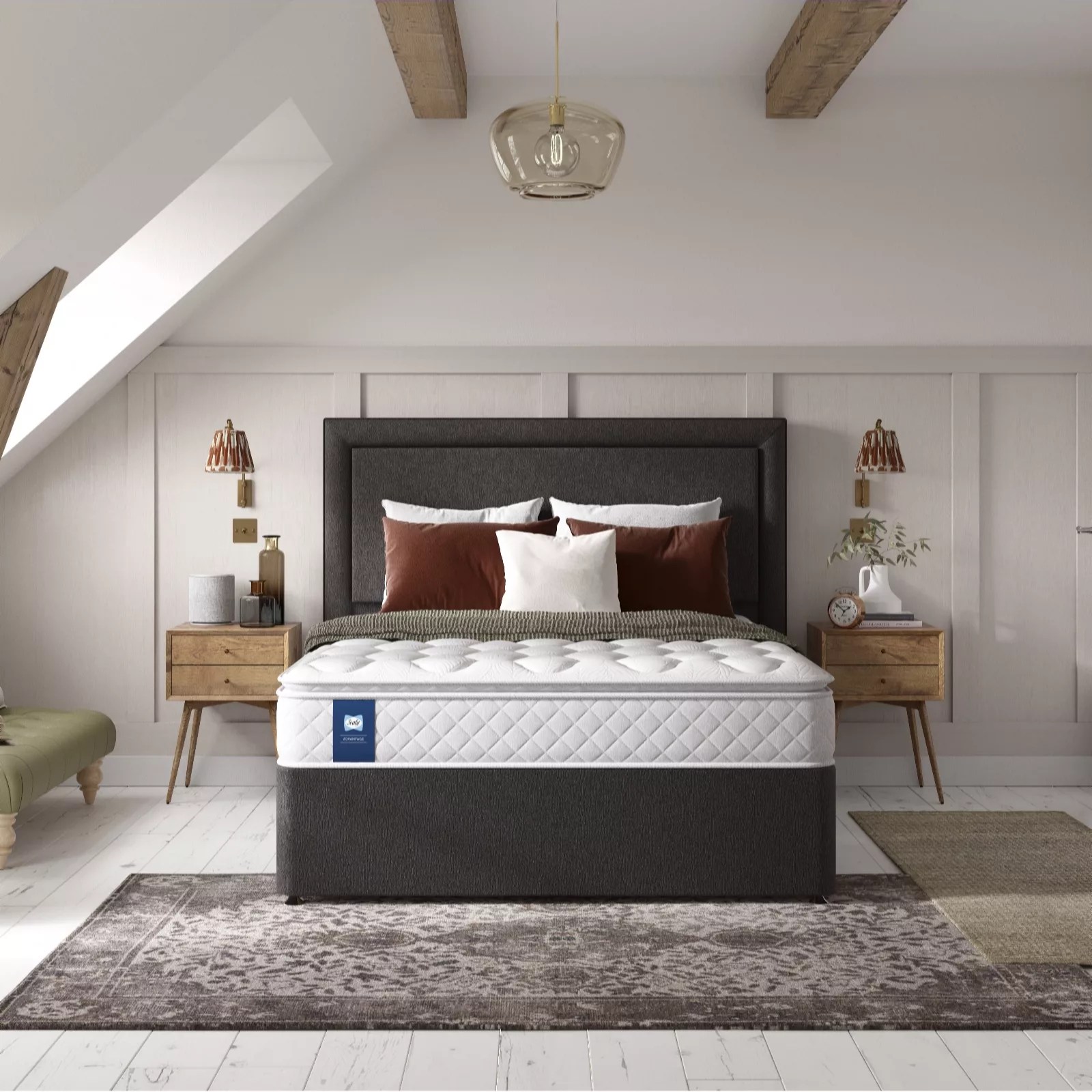 Sealy Advantage Dual Comfort Pillowtop Mattress QVC UK