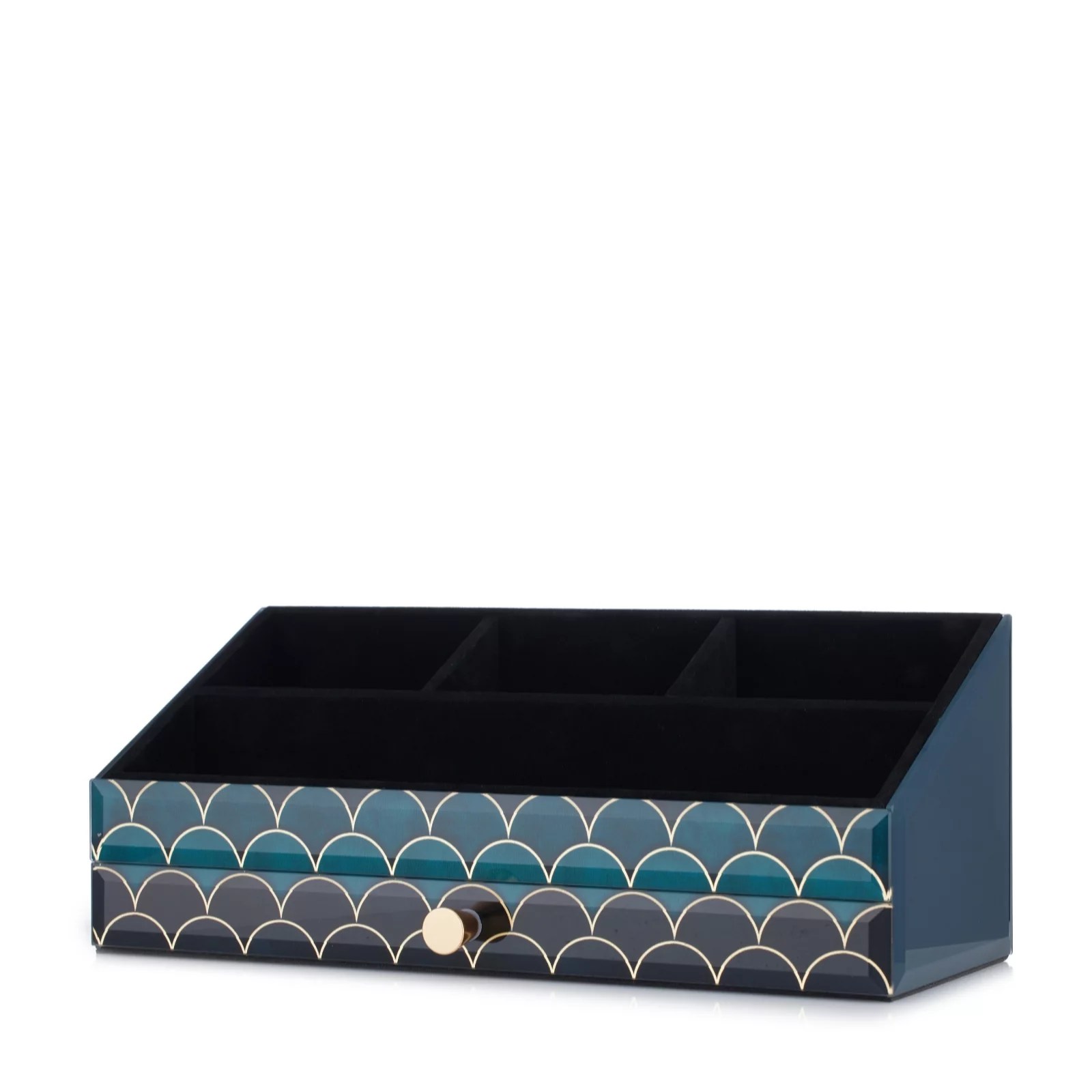 Outlet Bundleberry by Amanda Holden Glass Dressing Table Caddy QVC UK