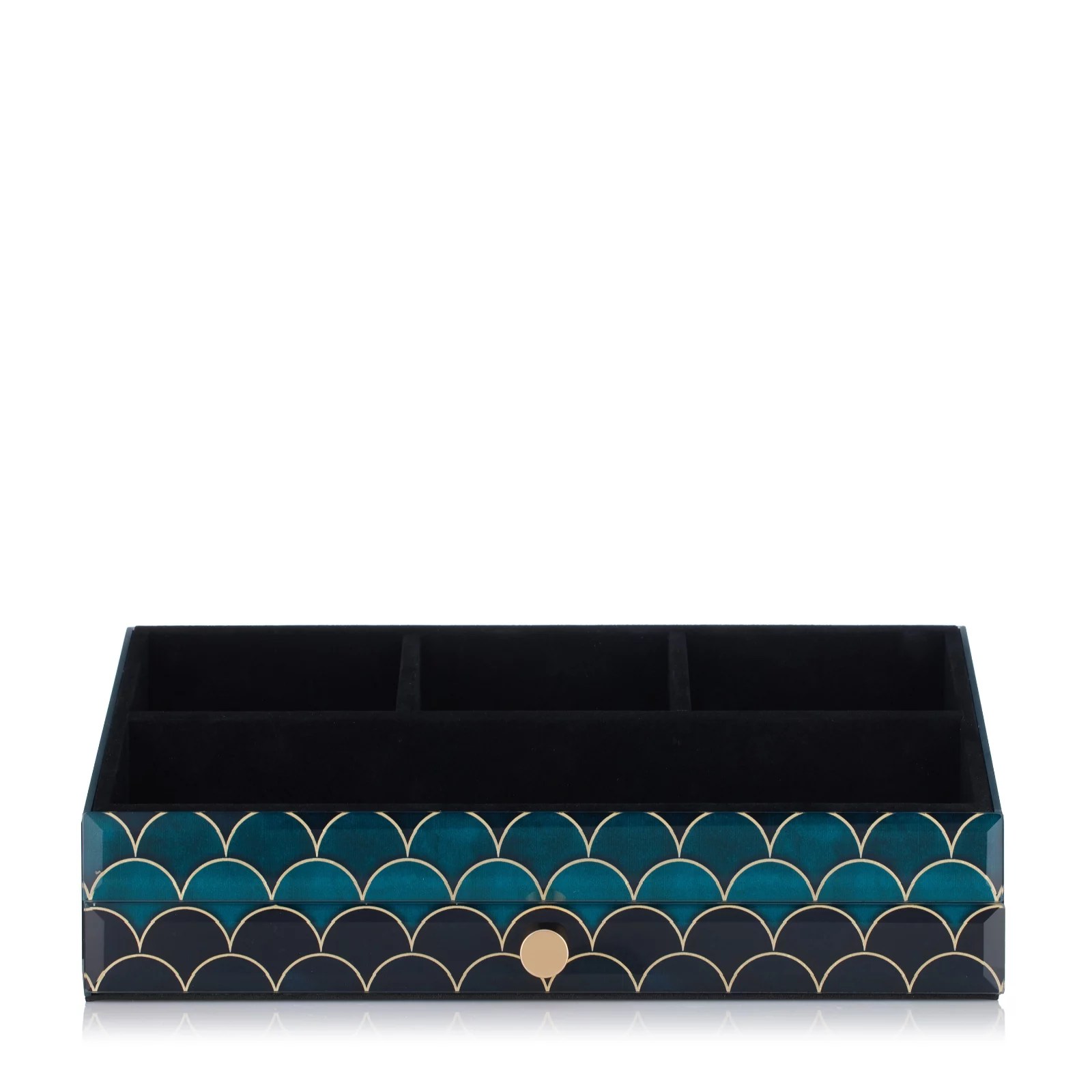 Outlet Bundleberry by Amanda Holden Glass Dressing Table Caddy QVC UK