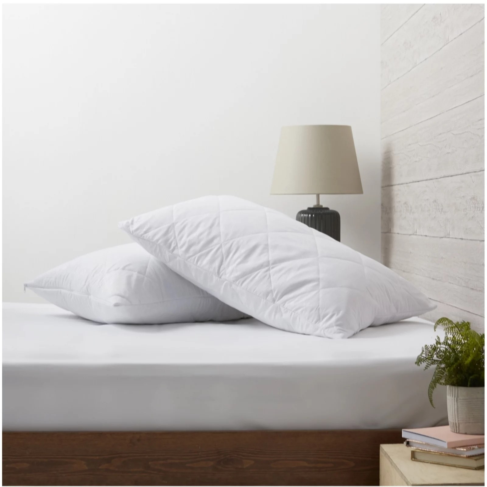 Supersoft by Cozee Home Set of 2 Waterproof Pillow Protectors QVC UK