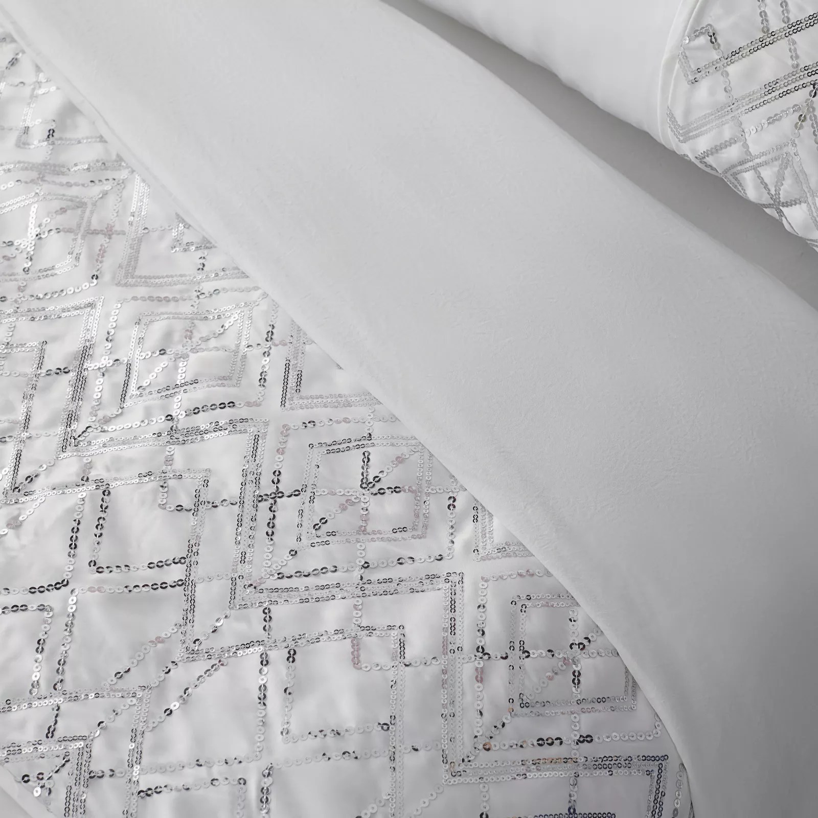 JM by Julien Macdonald Deco Style Sequin Bedding 6 Piece Set QVC UK