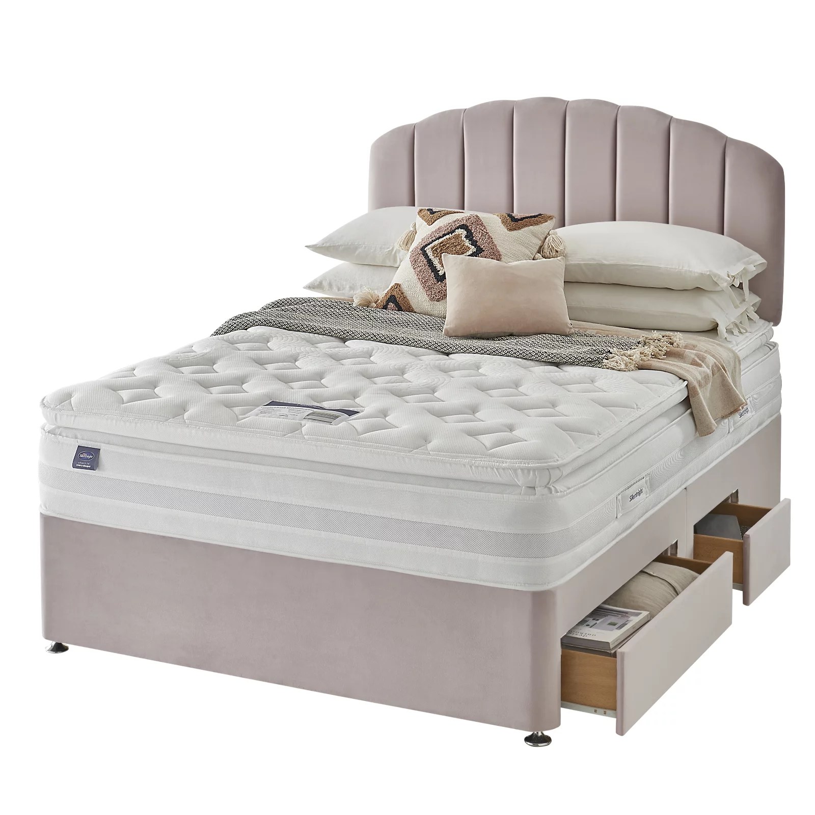 Silentnight Comfort Pure 1800 Pocket Pillowtop Mattress QVC UK