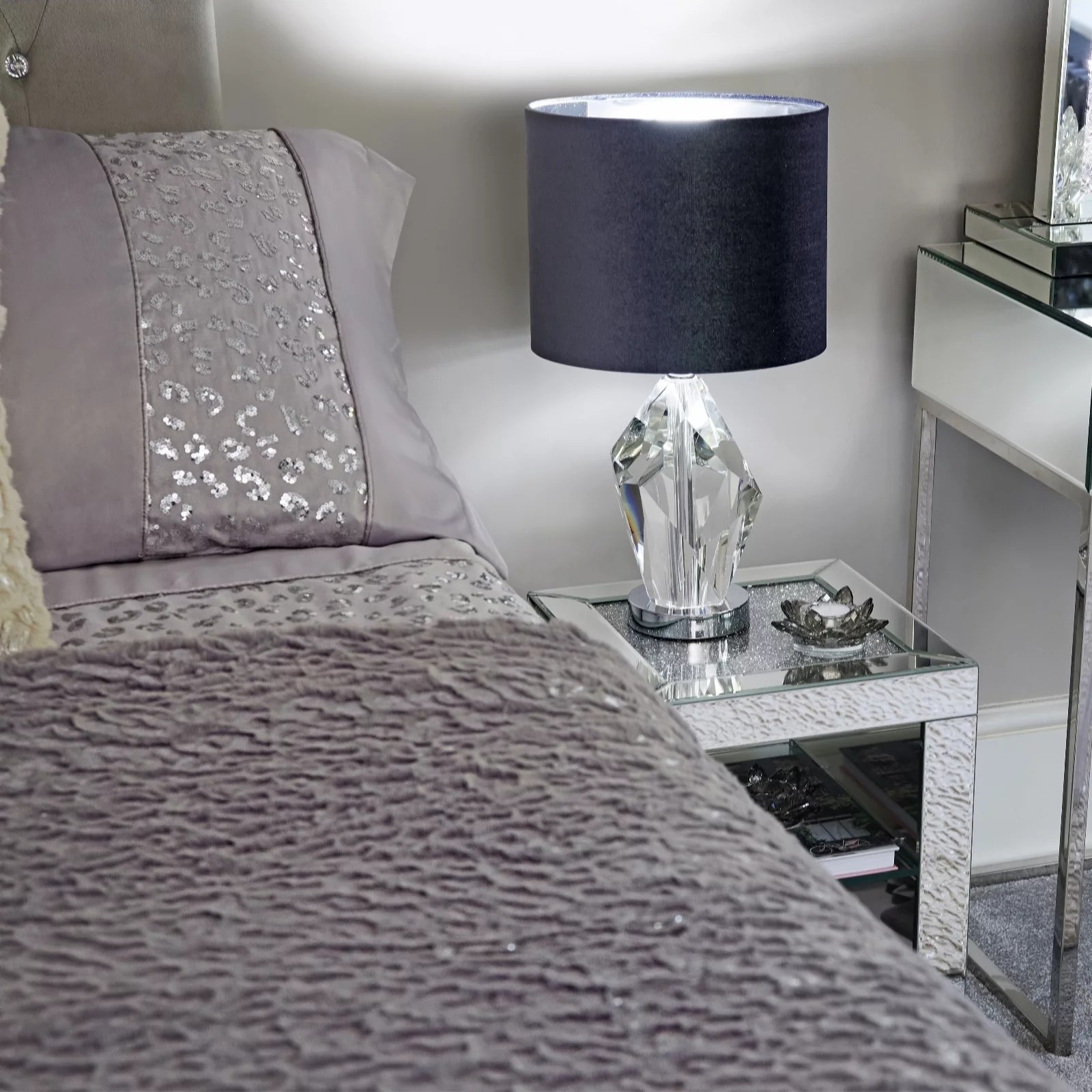 Outlet JM by Julien Macdonald Glass Shard Lamp QVC UK