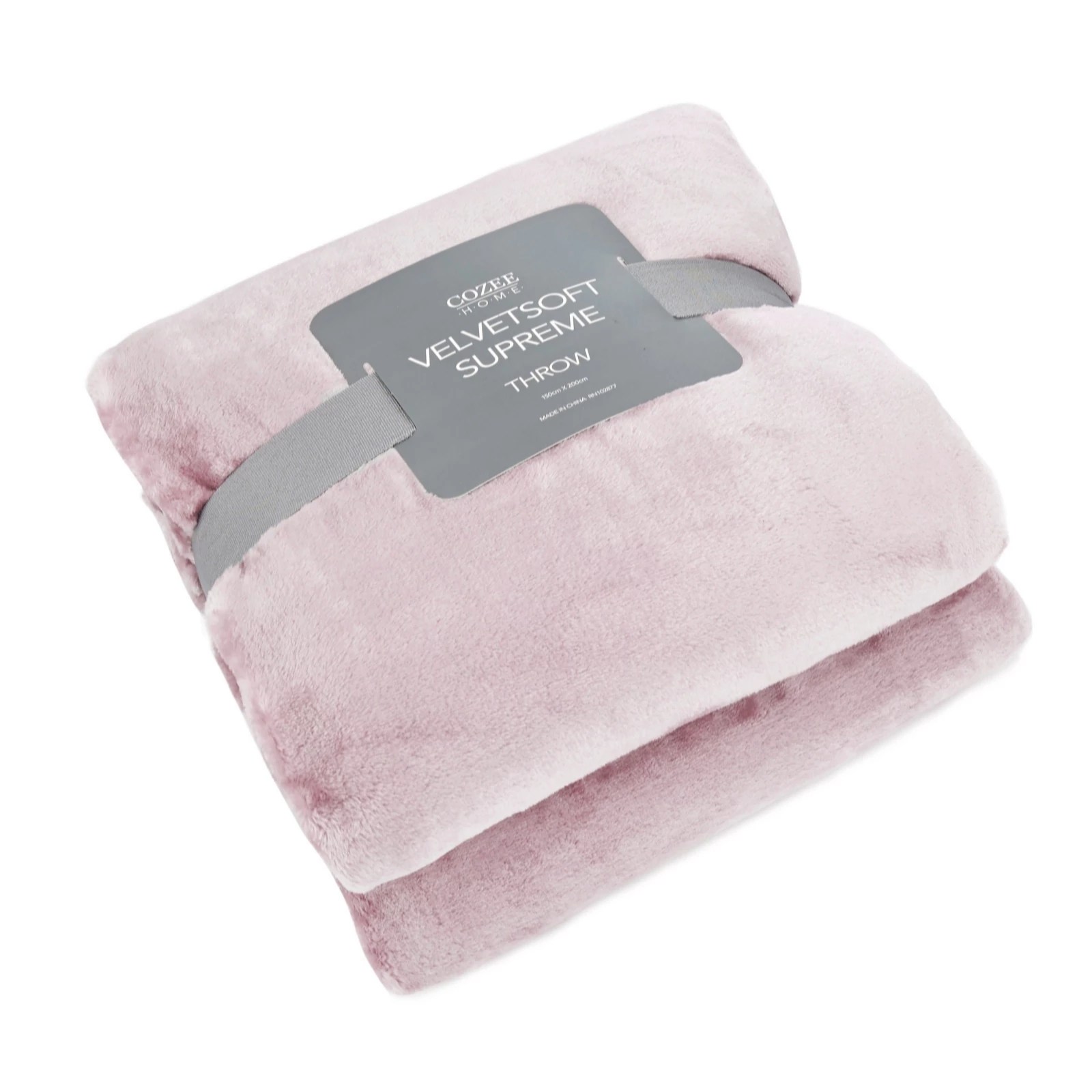 Outlet Cozee Home Velvetsoft Supreme Throw QVC UK
