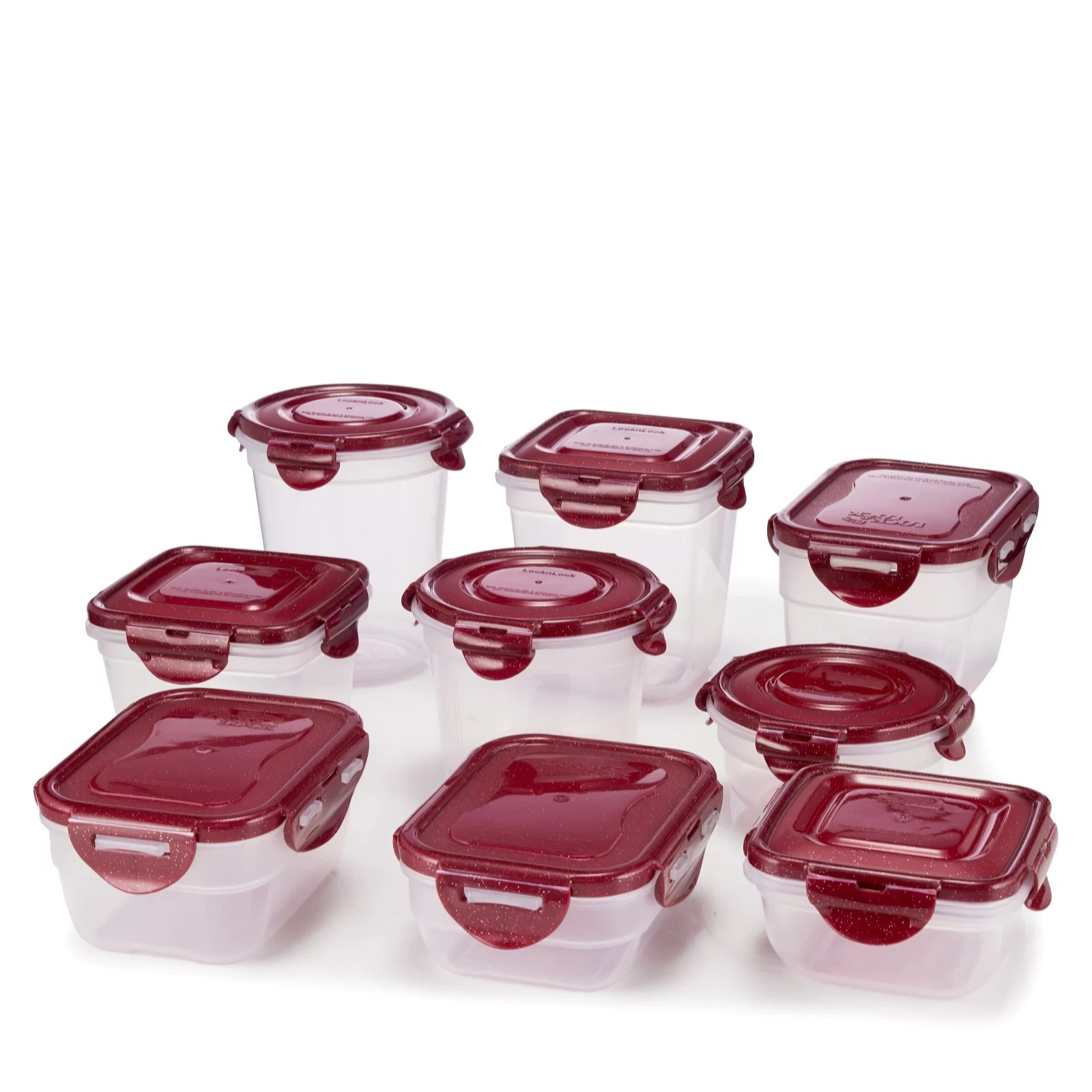 Lock & Lock 9 Piece Storage Set QVC UK