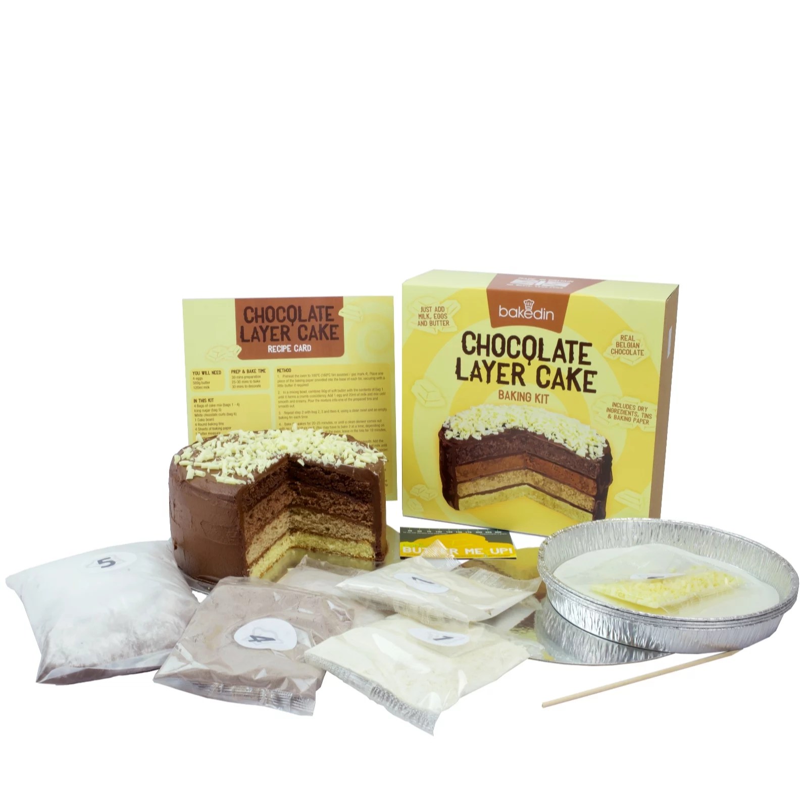 BakedIn Chocolate Layer Cake Kit QVC UK