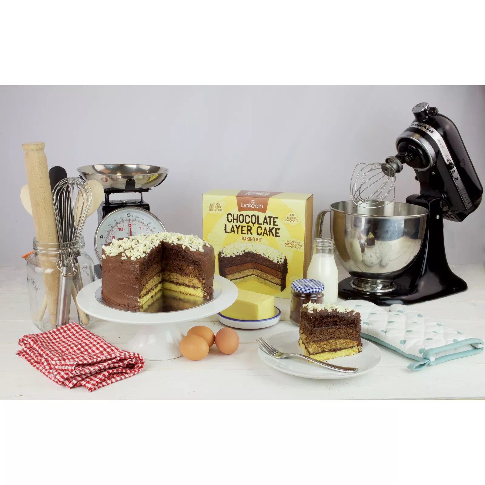 BakedIn Chocolate Layer Cake Kit QVC UK