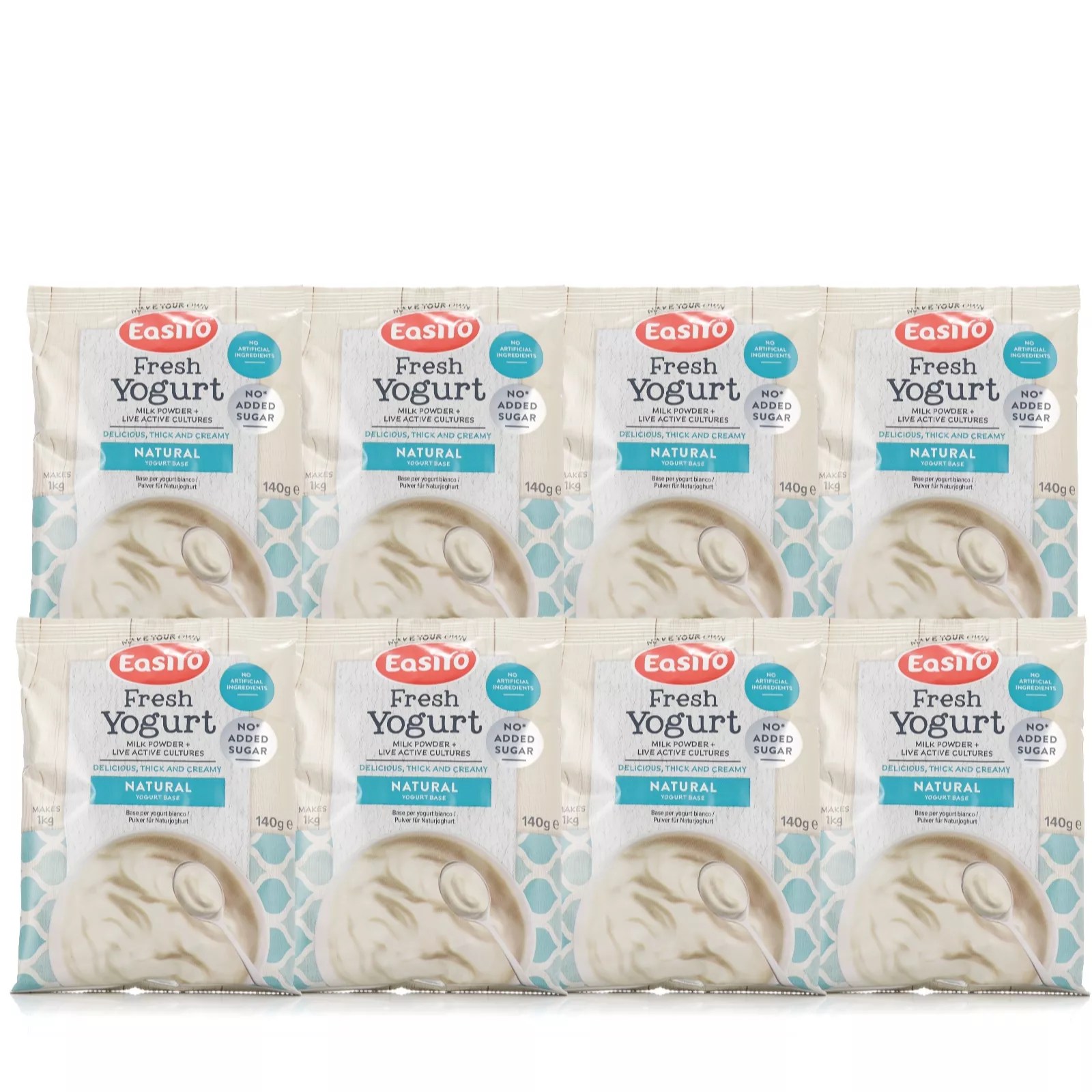 Easiyo Set of 8 Plain Yoghurt QVC UK