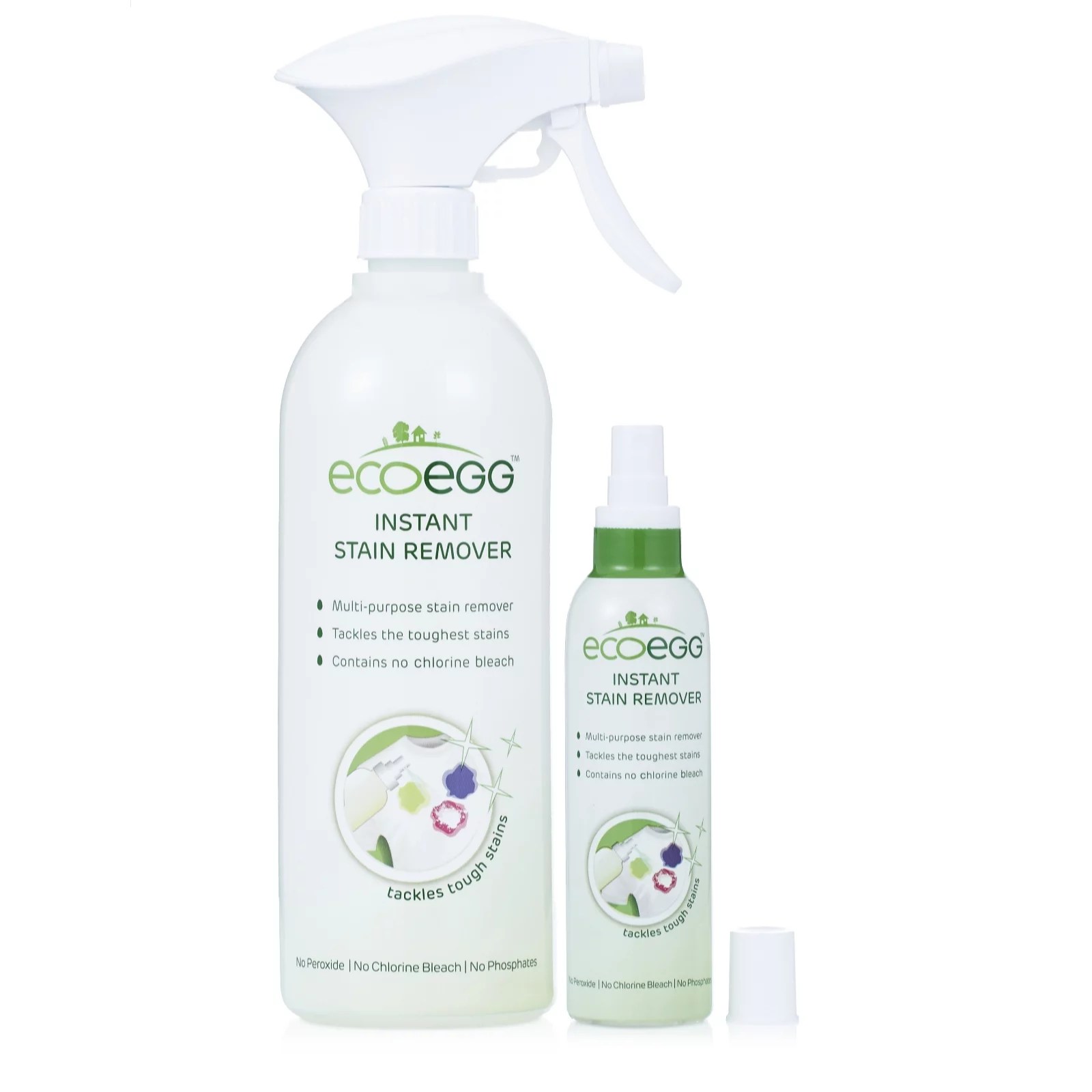 Ecoegg Stain Remover Spray 710ml and 120ml Travel Size Bottle QVC UK