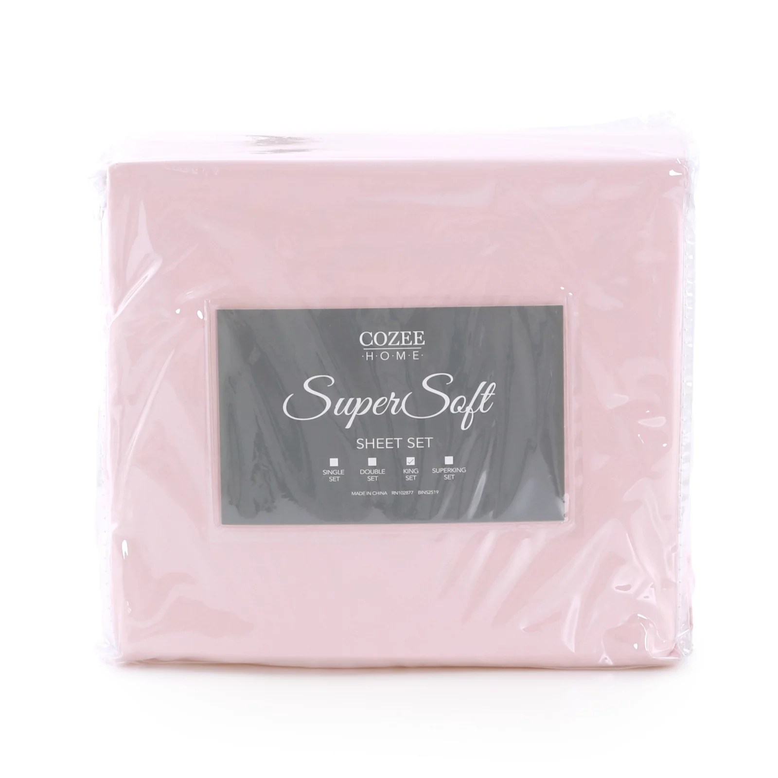 Supersoft by Cozee Home Set of 2 Fitted Sheets QVC UK