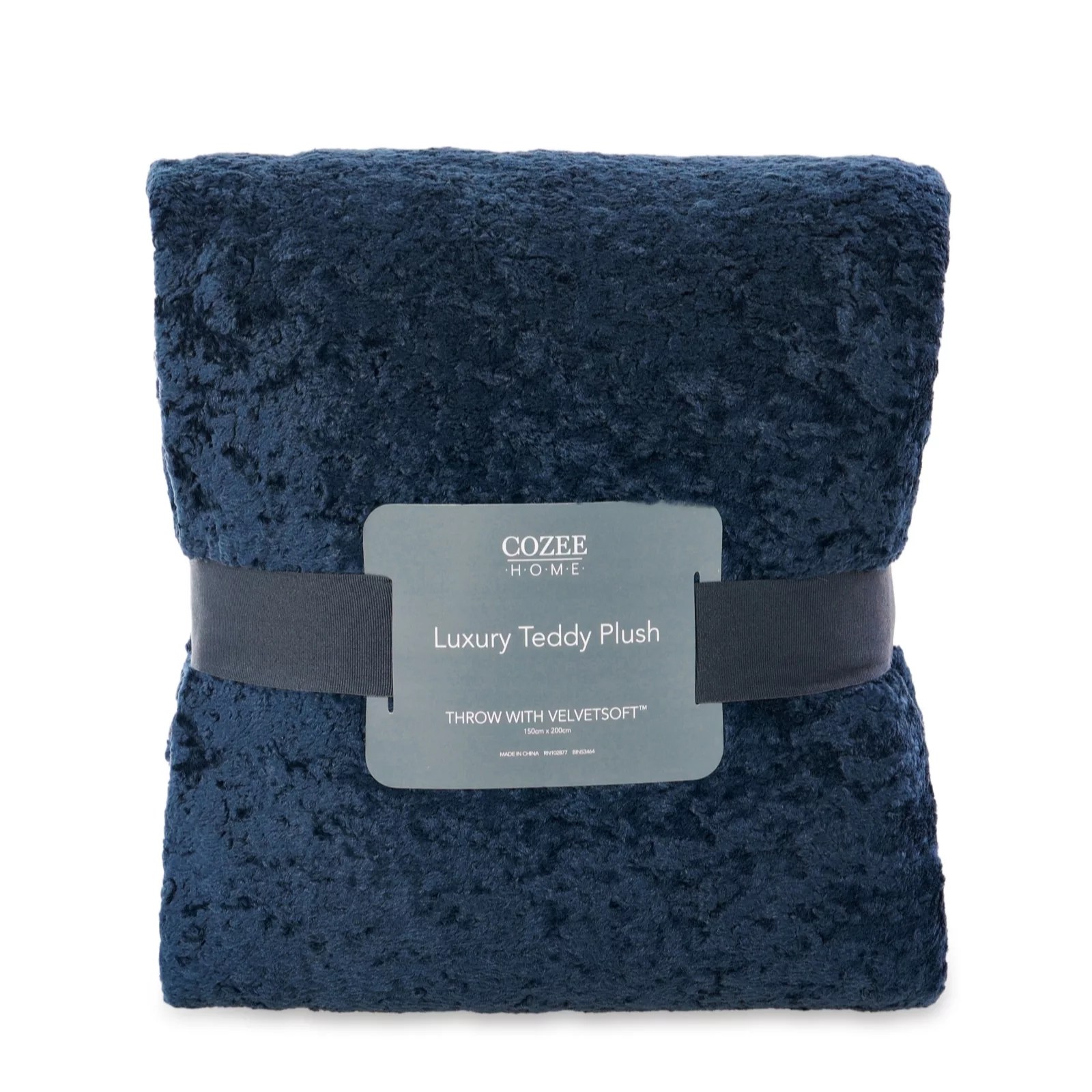 Outlet Cozee Home Luxury Teddy Fleece Throw with Velvetsoft QVC UK