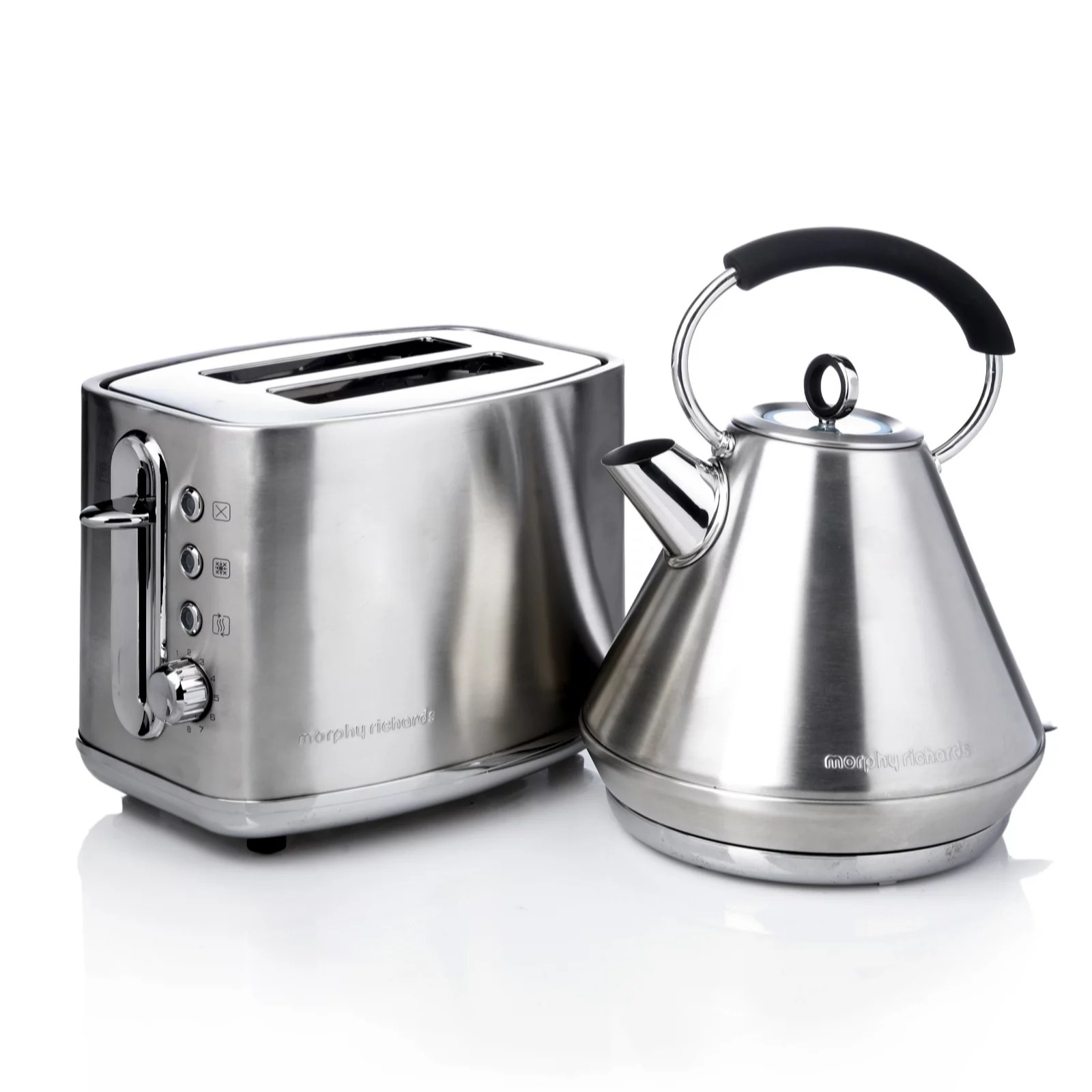 Morphy Richards Elipta Traditional Stainless Steel Kettle & Toaster Set