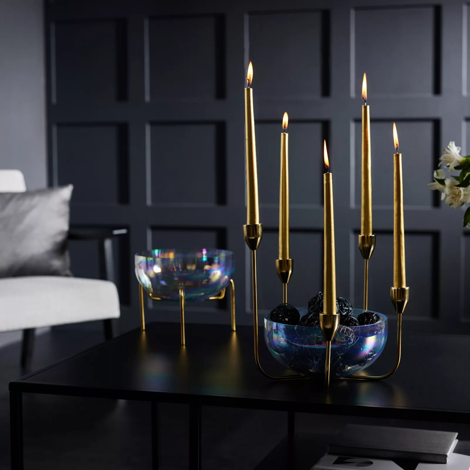 Outlet Luxenoa Bowl & Candelabra QVC UK